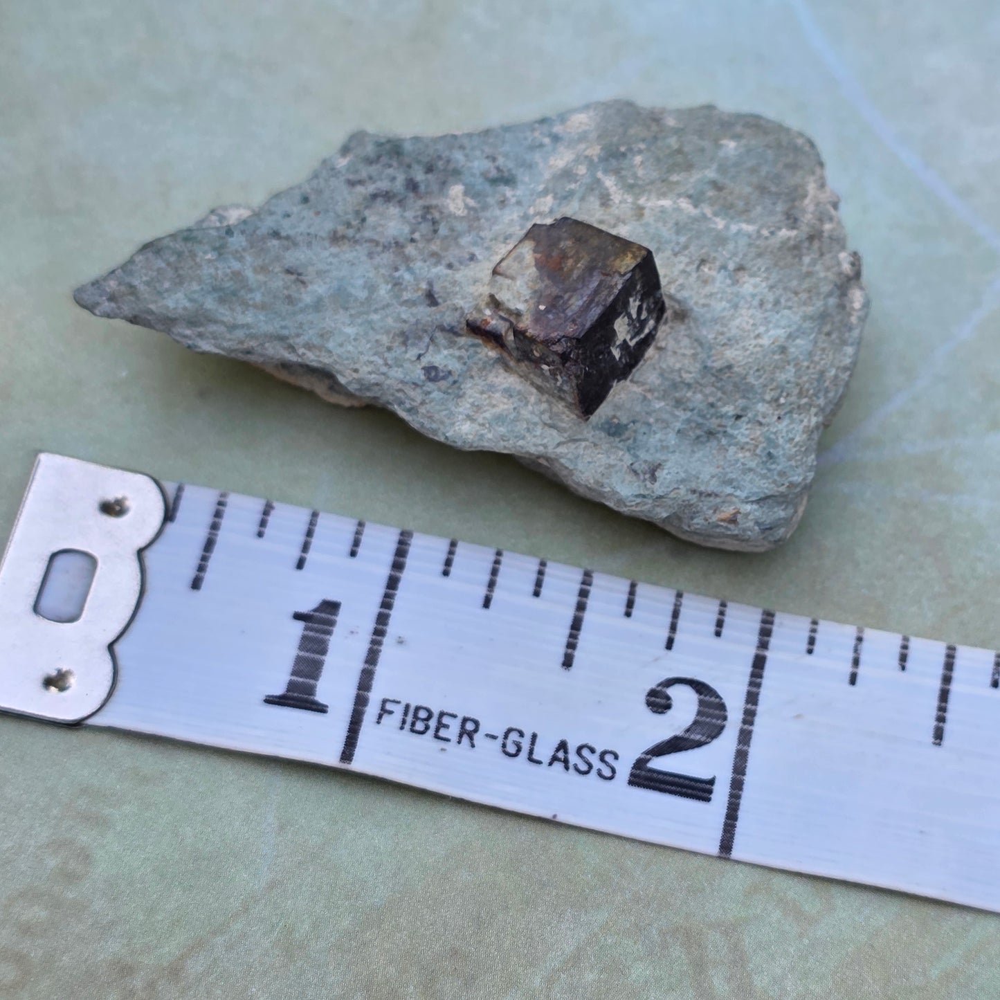 Limonite after Pyrite Cube on Matrix from the Harquahala Mountains, Arizona | Pseudomorph Rock Specimen | 20 g | Raw Stone | Geology Gift