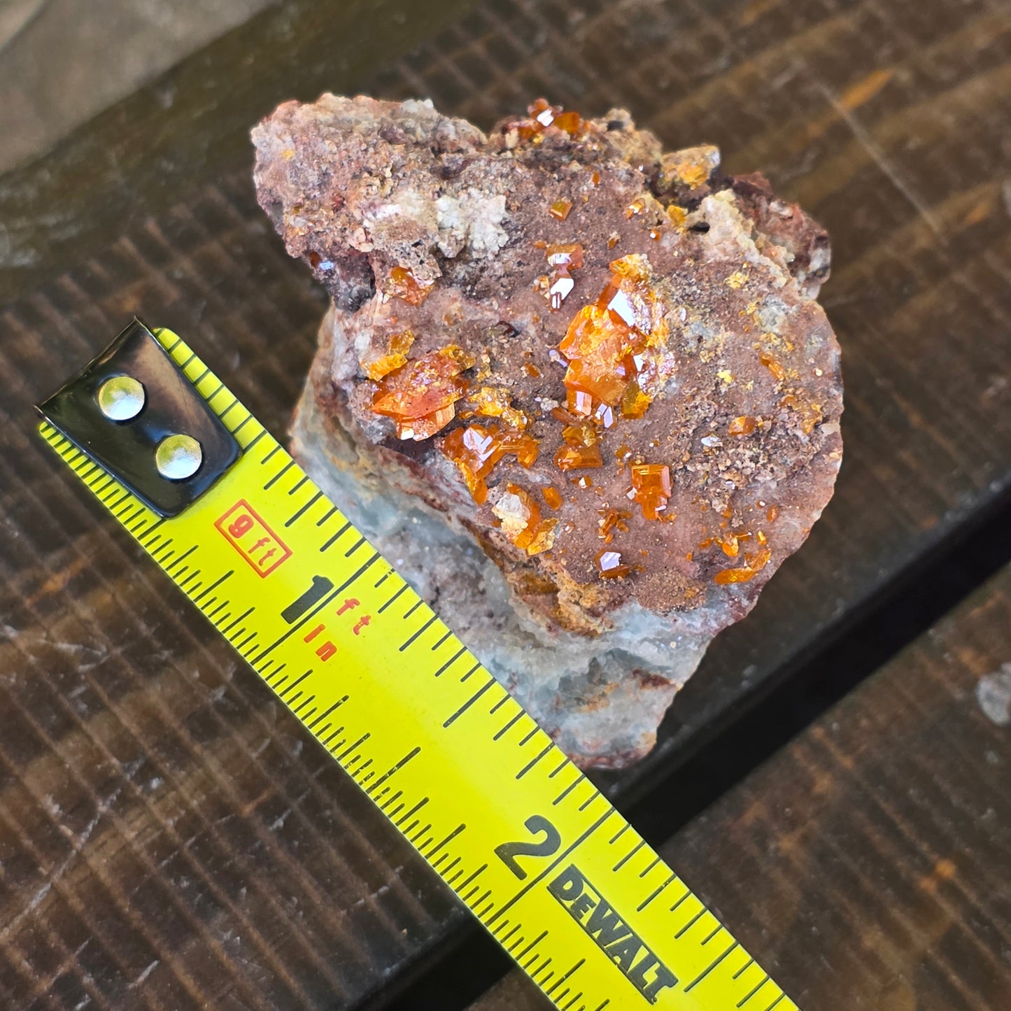 Arizona Wulfenite Fluorite Specimen | Fluorescent Minerals, Red Cloud Mine Natural Stone