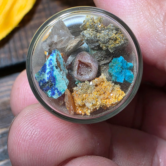 Arizona Rocks! Mini AZ Mineral Mix in Glass Jar, Raw Rough Natural Rock Pieces, Small Geology Gift