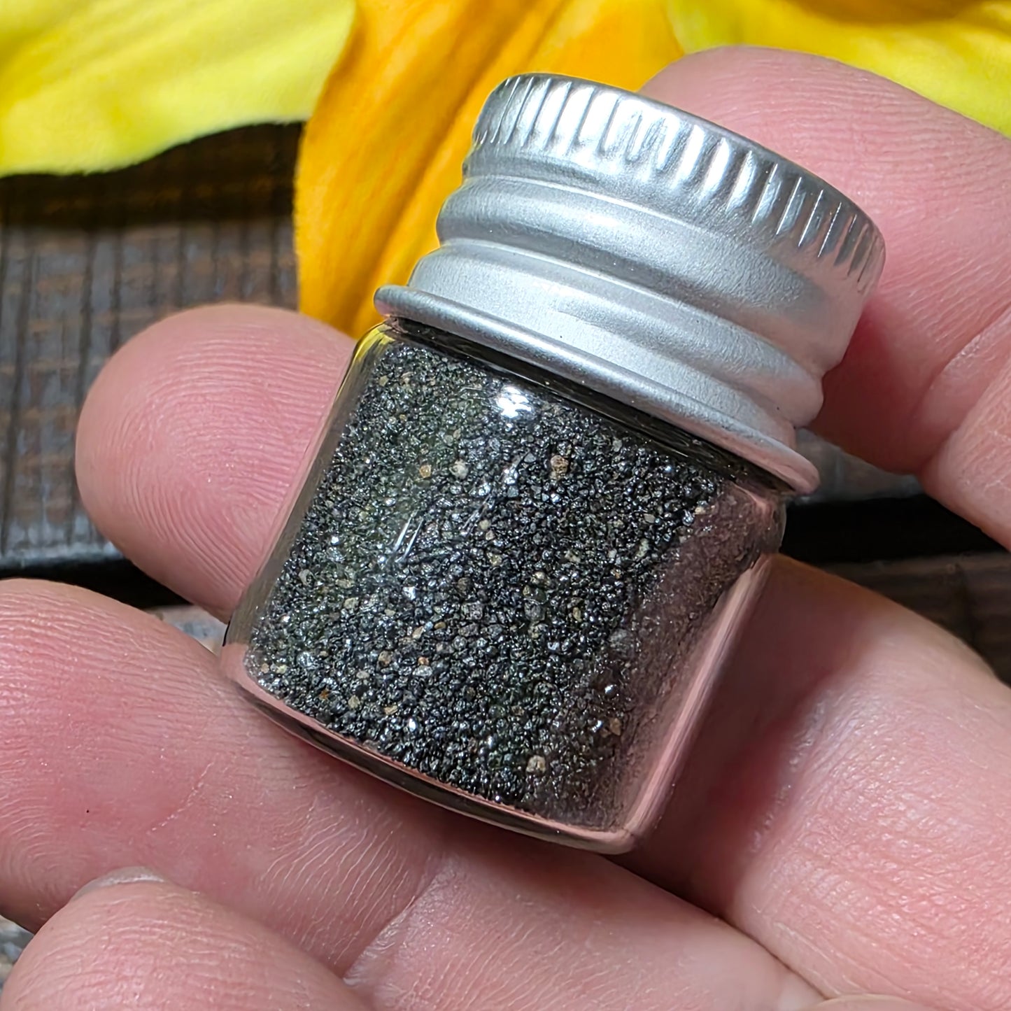 Magnetic Black Sand! Mini Glass Jar Full of Natural Black Magnetic Sand, Small Fun Geology Gift