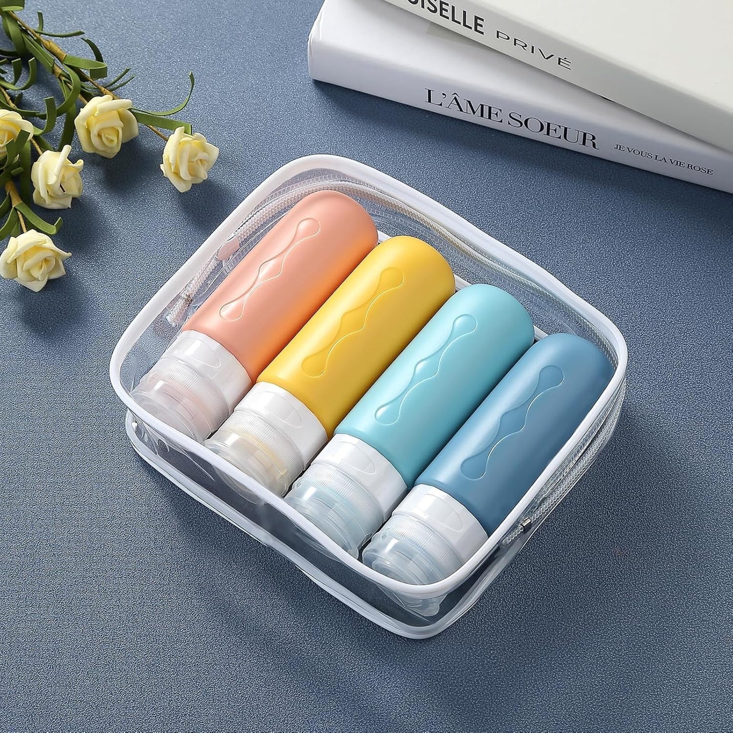 Adventure Ready Leakproof Refillable Silicone Travel Bottles Set for Shampoo, Body Wash, Etc