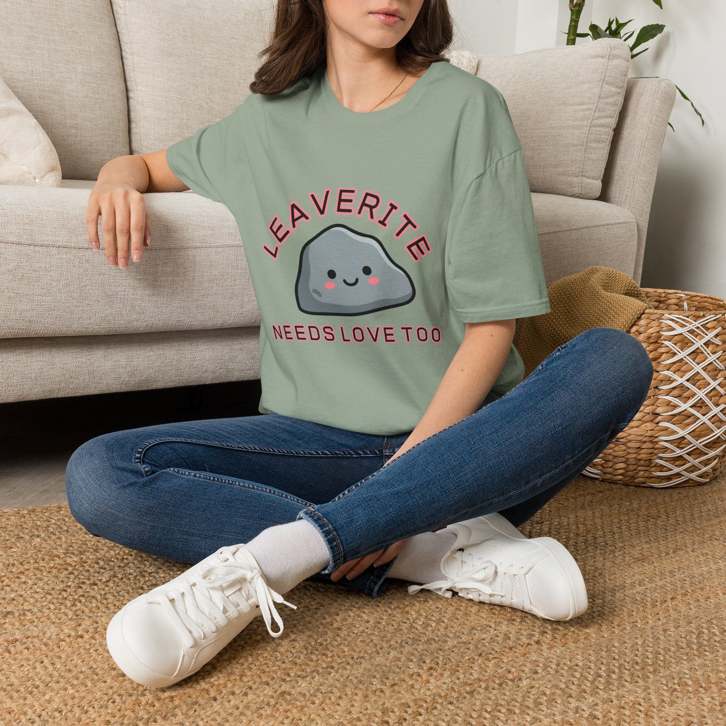 Leaverite Needs Love Too T-Shirt Funny Rockhound Kawaii Rock Geology Tee