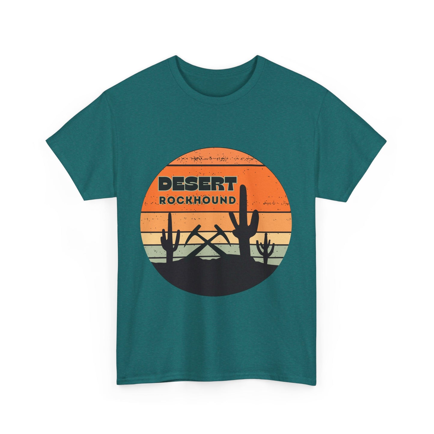 Desert Rockhound Unisex Heavy Cotton Tee Shirt - Perfect for Rock Lovers From Arizona, New Mexico, Utah, California, Texas