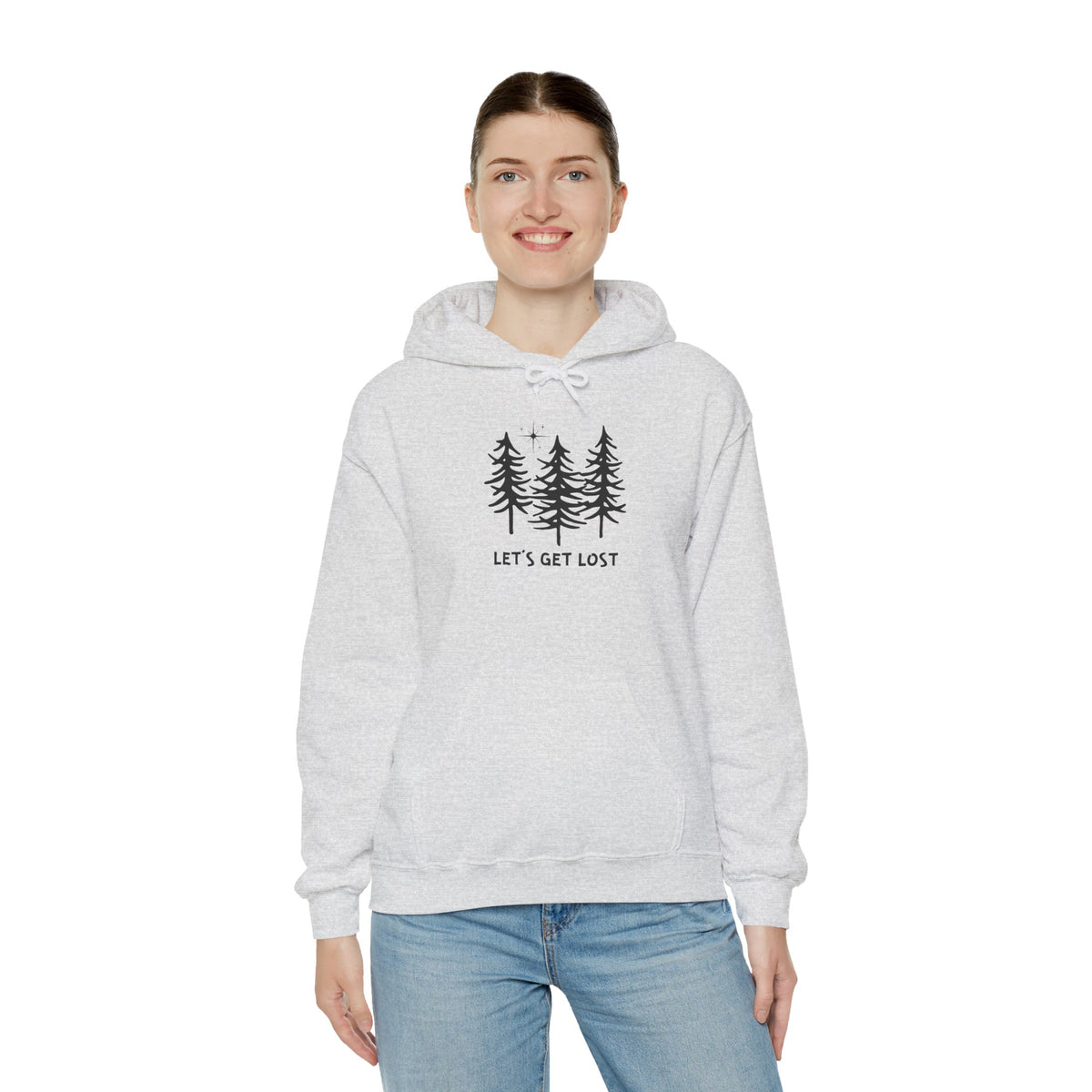 Let's Get Lost Unisex Hoodie Adventure Sweatshirt for Nature Lovers Rockhounds