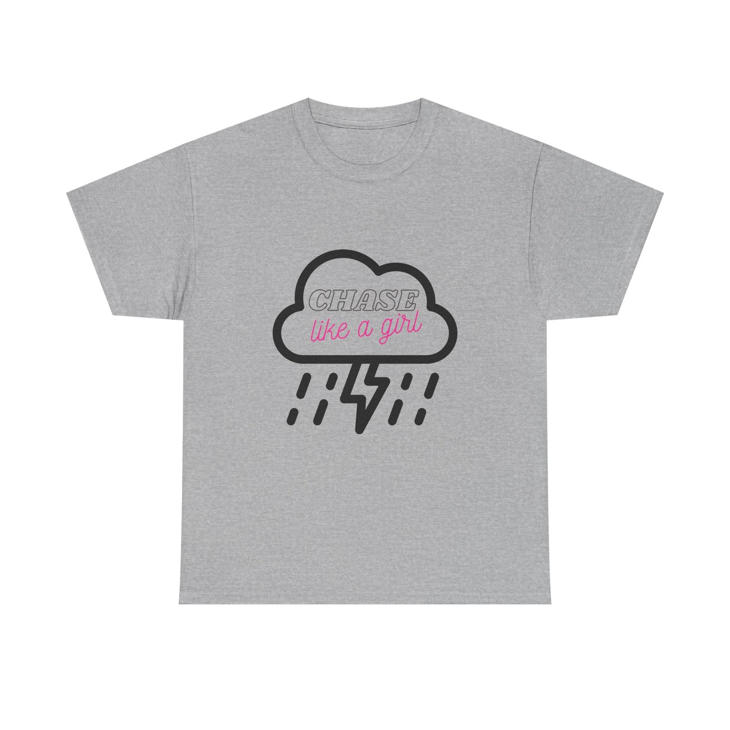 Female Storm Chaser Tee, Lightning Weather Lover Shirt, Thunderstorm Chase Gift, Cloud Graphic Top