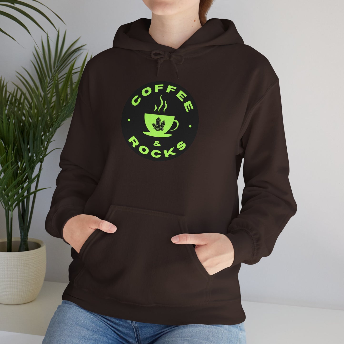 Coffee & Rocks Hoodie Cozy Geology Unisex Hooded Sweatshirt