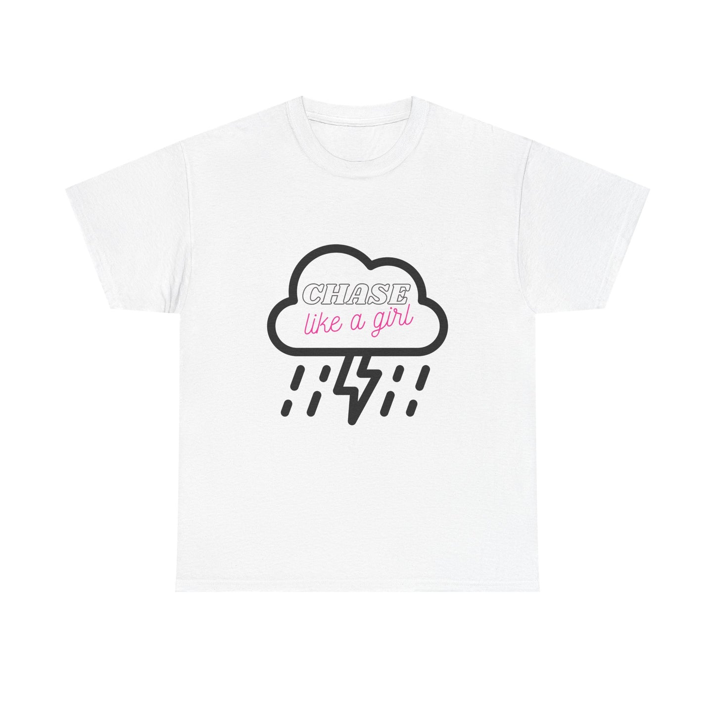 Female Storm Chaser Tee, Lightning Weather Lover Shirt, Thunderstorm Chase Gift, Cloud Graphic Top