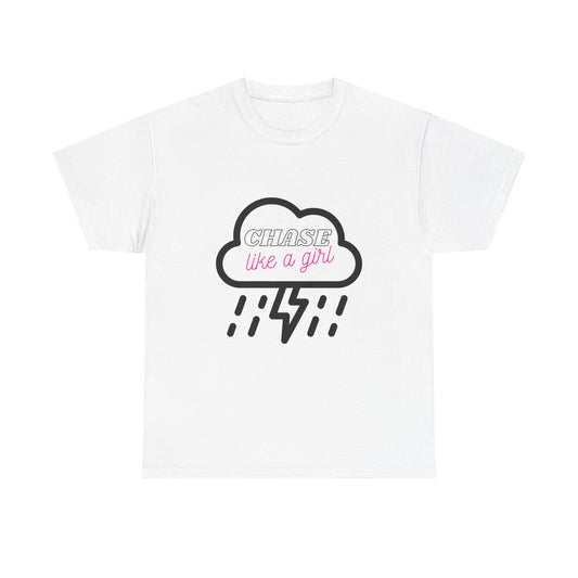 Female Storm Chaser Tee, Lightning Weather Lover Shirt, Thunderstorm Chase Gift, Cloud Graphic Top