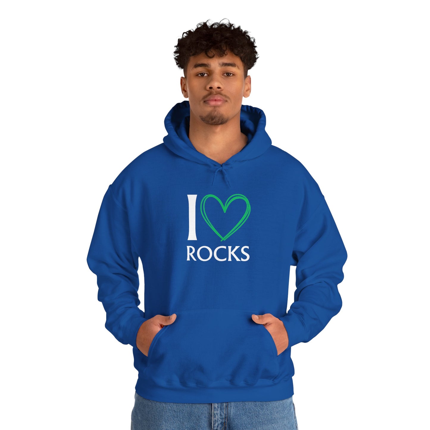 I Love Rocks Hoodie Rockhound, Geology & Rock Collector Hooded Sweatshirt
