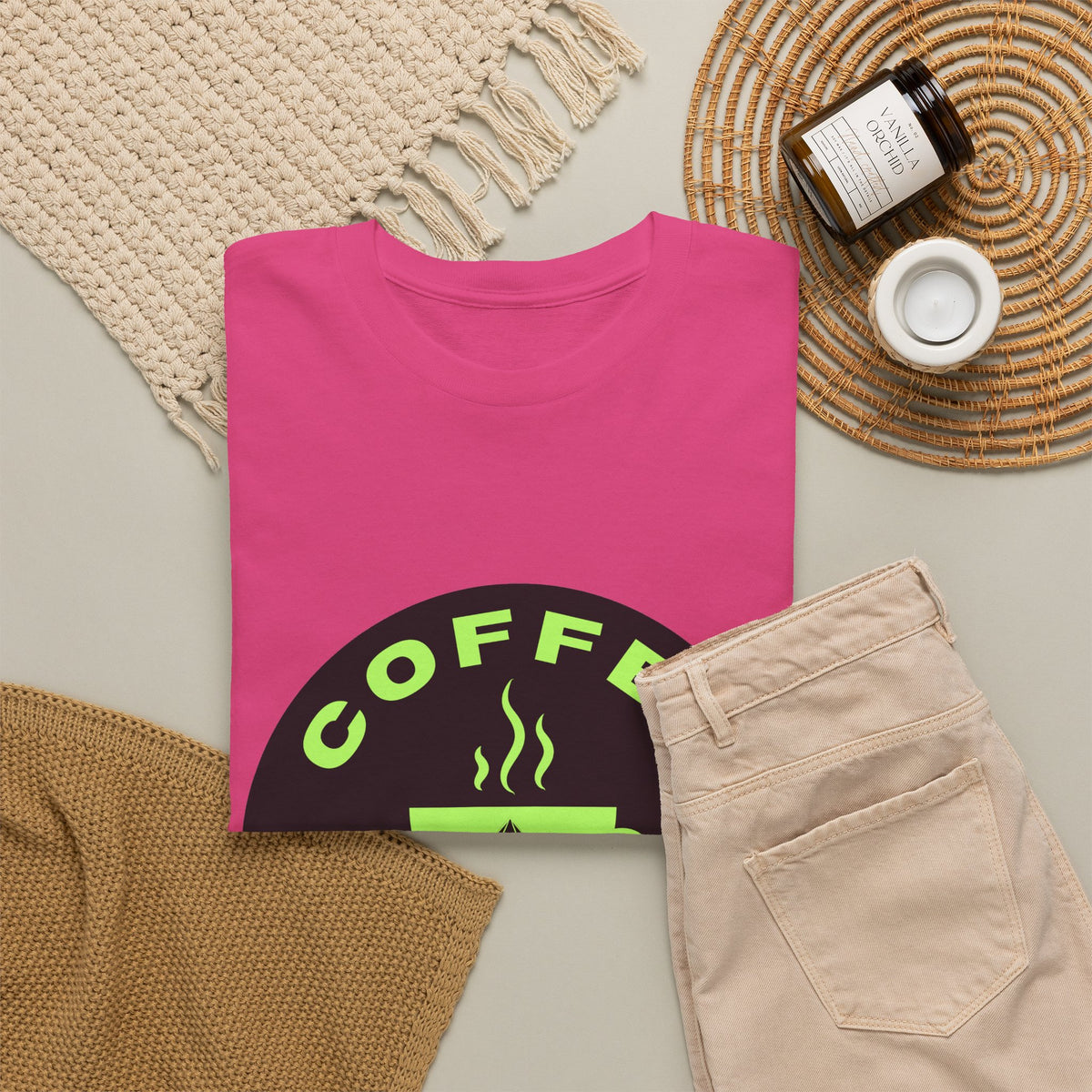 Coffee & Rocks Unisex Heavy Cotton Tee - Perfect for Geologist Coffee Lovers