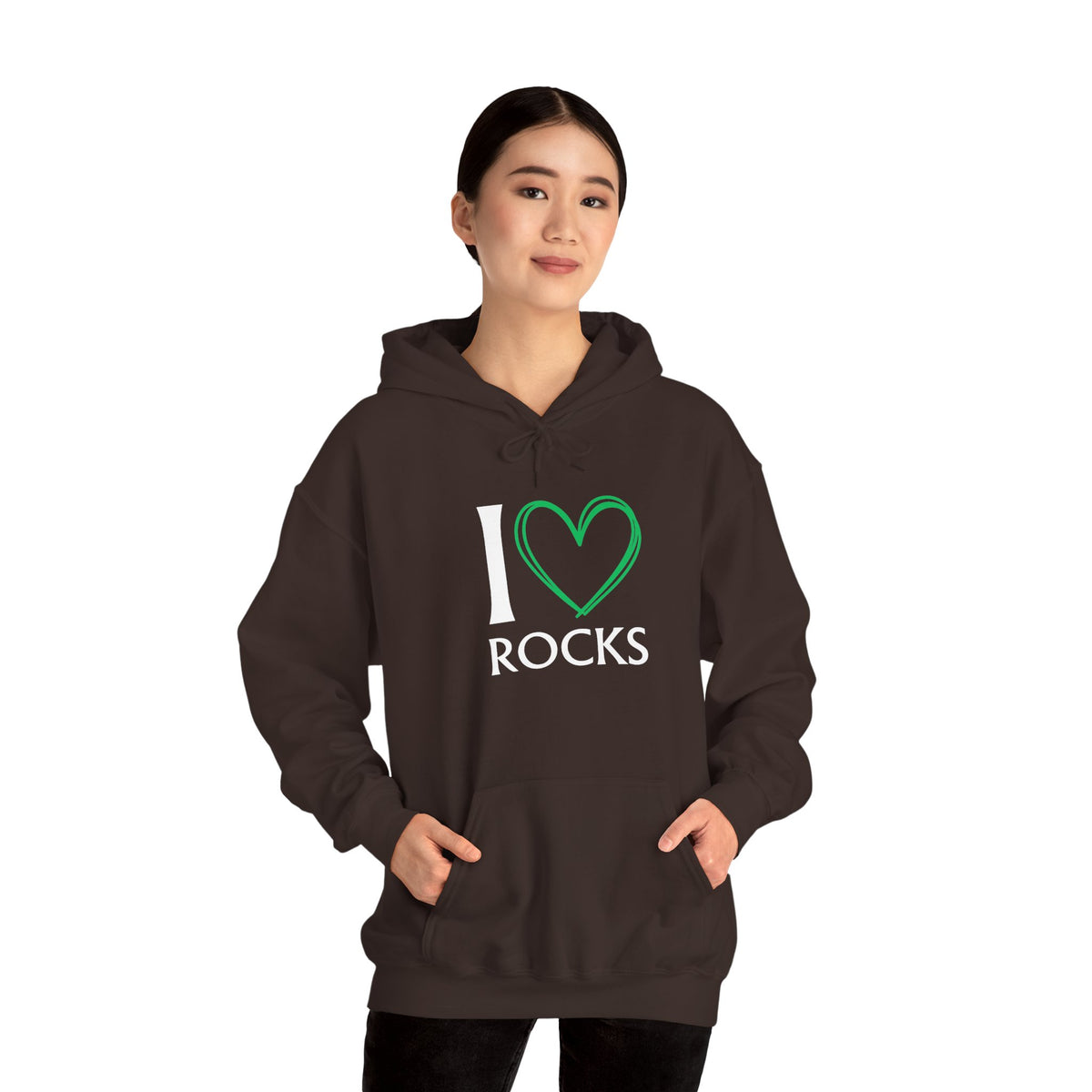 I Love Rocks Hoodie Rockhound, Geology & Rock Collector Hooded Sweatshirt