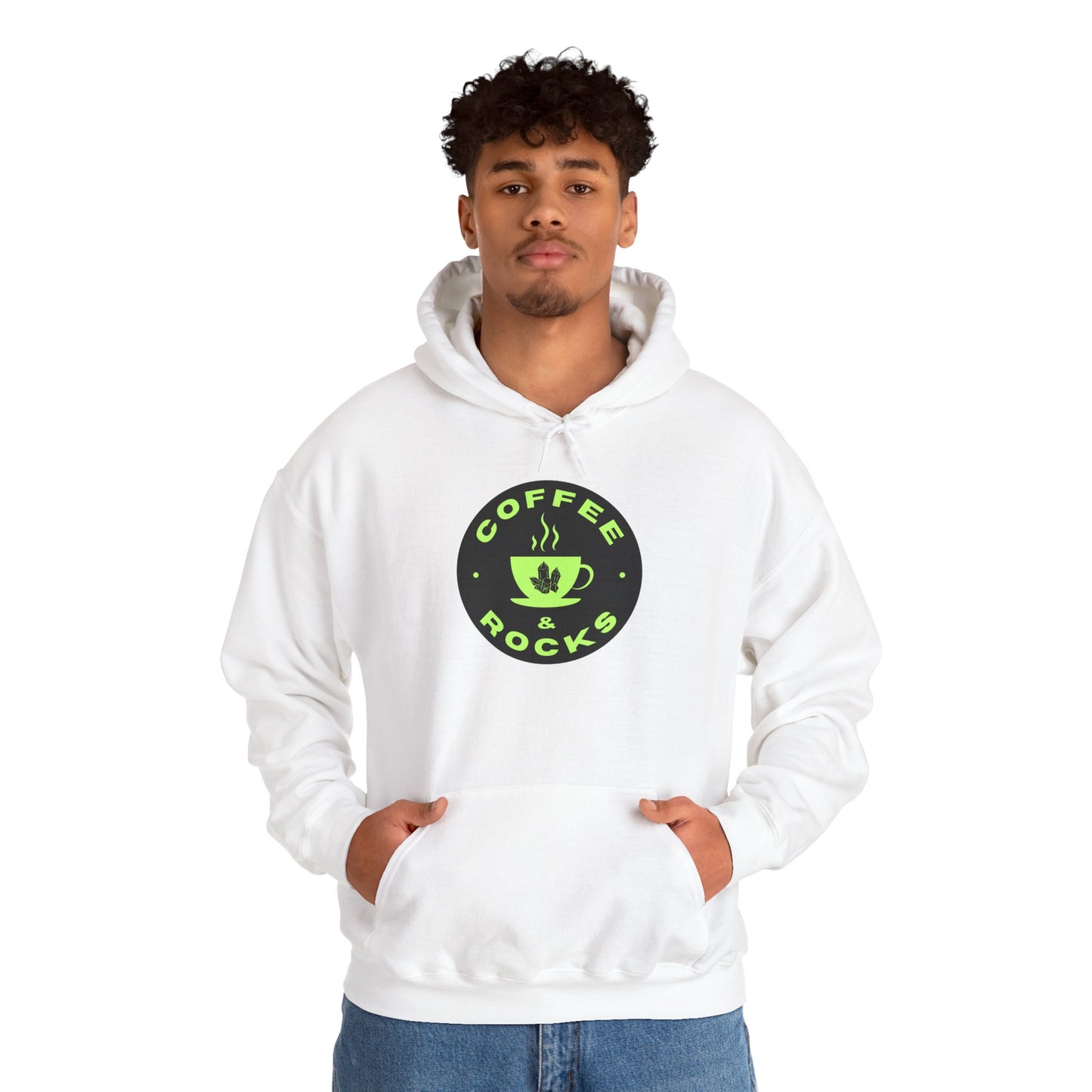 Coffee & Rocks Hoodie Cozy Geology Unisex Hooded Sweatshirt