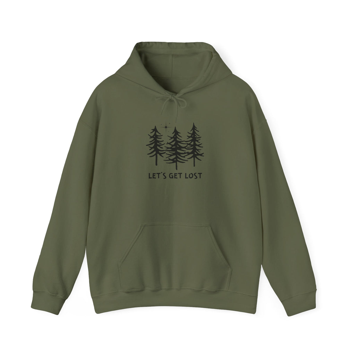 Let's Get Lost Unisex Hoodie Adventure Sweatshirt for Nature Lovers Rockhounds