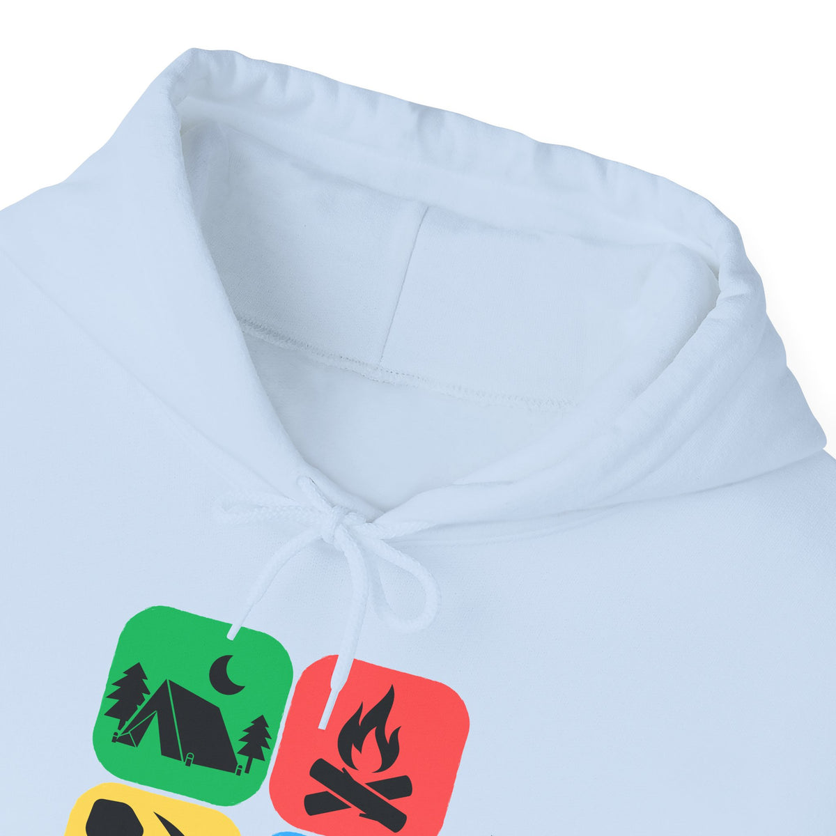 Color Block Icon Rockhound Hoodie Camping Adventure Unisex Hooded Sweatshirt