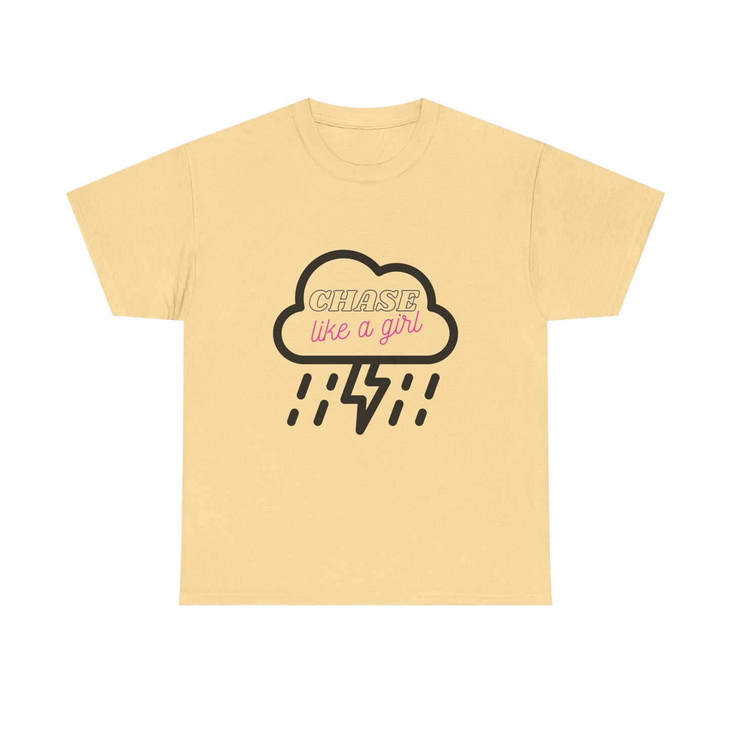 Female Storm Chaser Tee, Lightning Weather Lover Shirt, Thunderstorm Chase Gift, Cloud Graphic Top