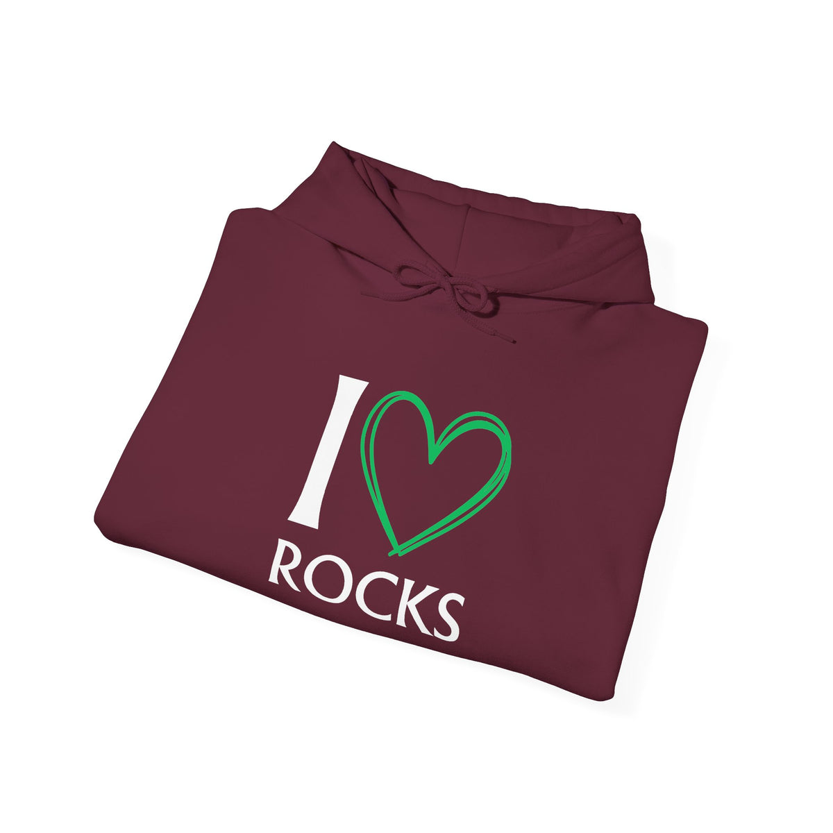 I Love Rocks Hoodie Rockhound, Geology & Rock Collector Hooded Sweatshirt