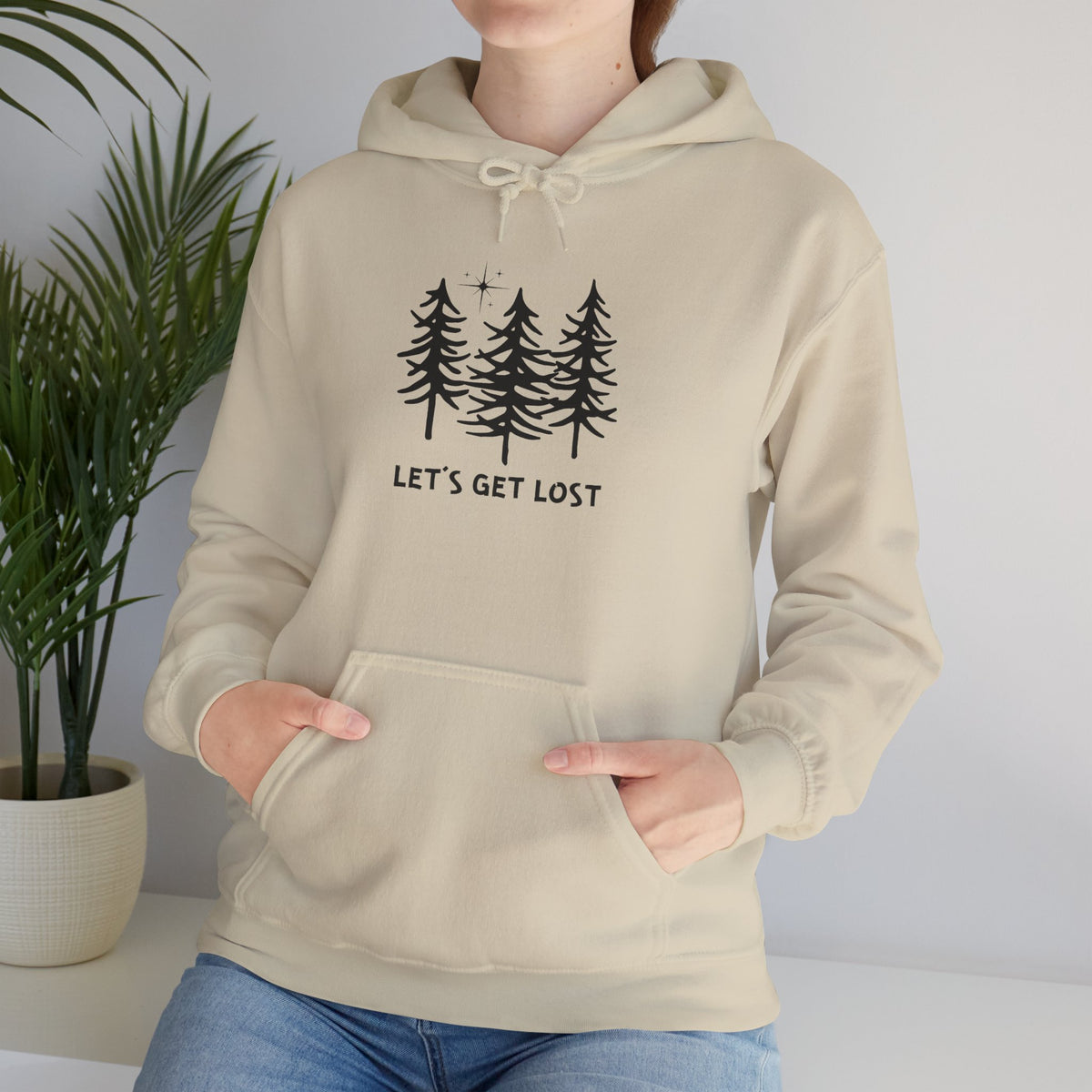 Let's Get Lost Unisex Hoodie Adventure Sweatshirt for Nature Lovers Rockhounds