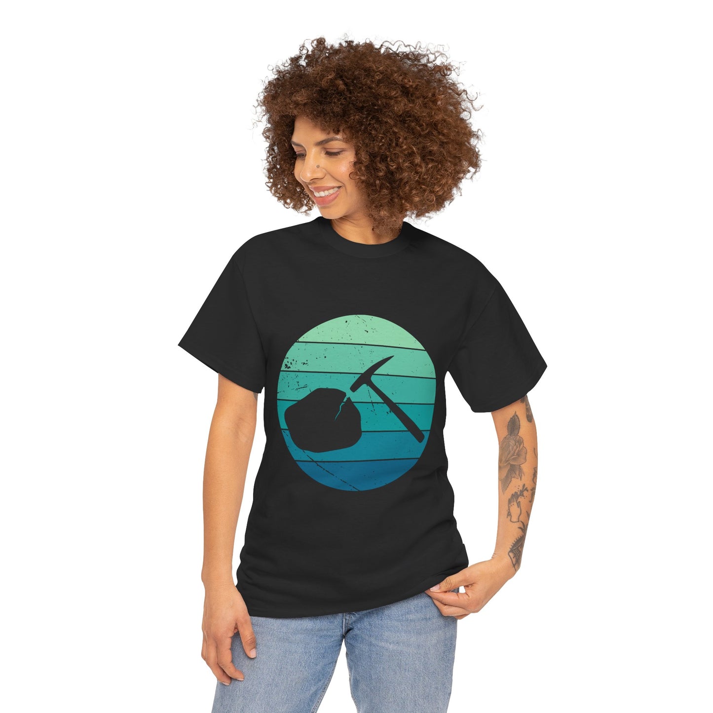 Vintage Style Mining Adventure Unisex Heavy Cotton Tee | Rockhounding T-Shirt | Gift for Geologist