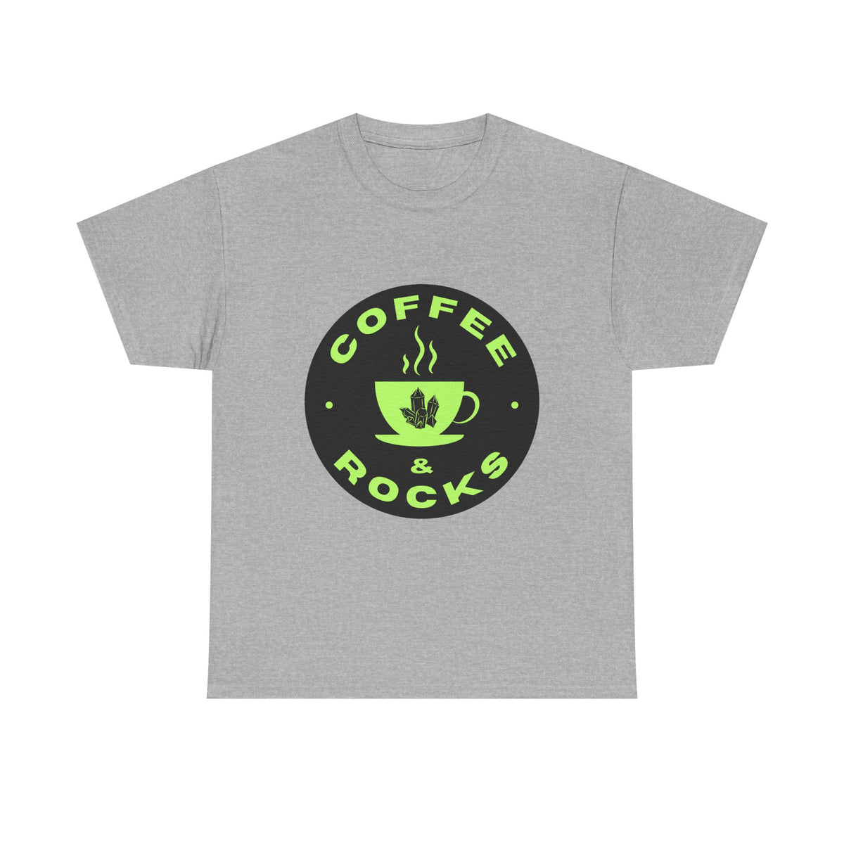Coffee & Rocks Unisex Heavy Cotton Tee - Perfect for Geologist Coffee Lovers