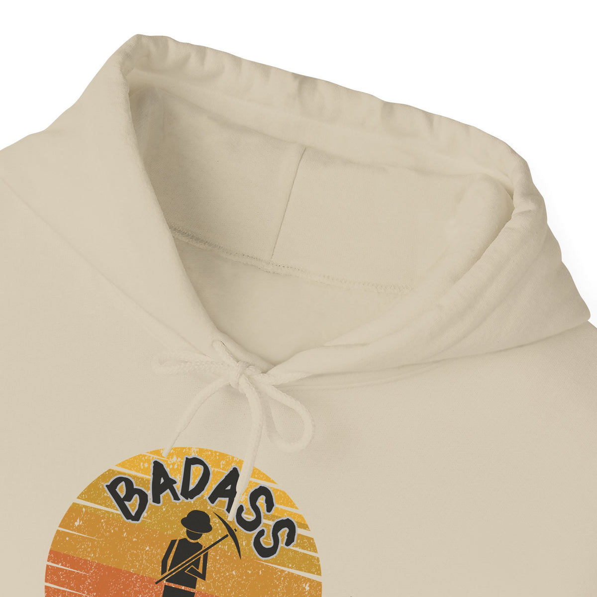 Badass Miner Rock Hammer Sunset Hoodie Unisex Hooded Sweatshirt