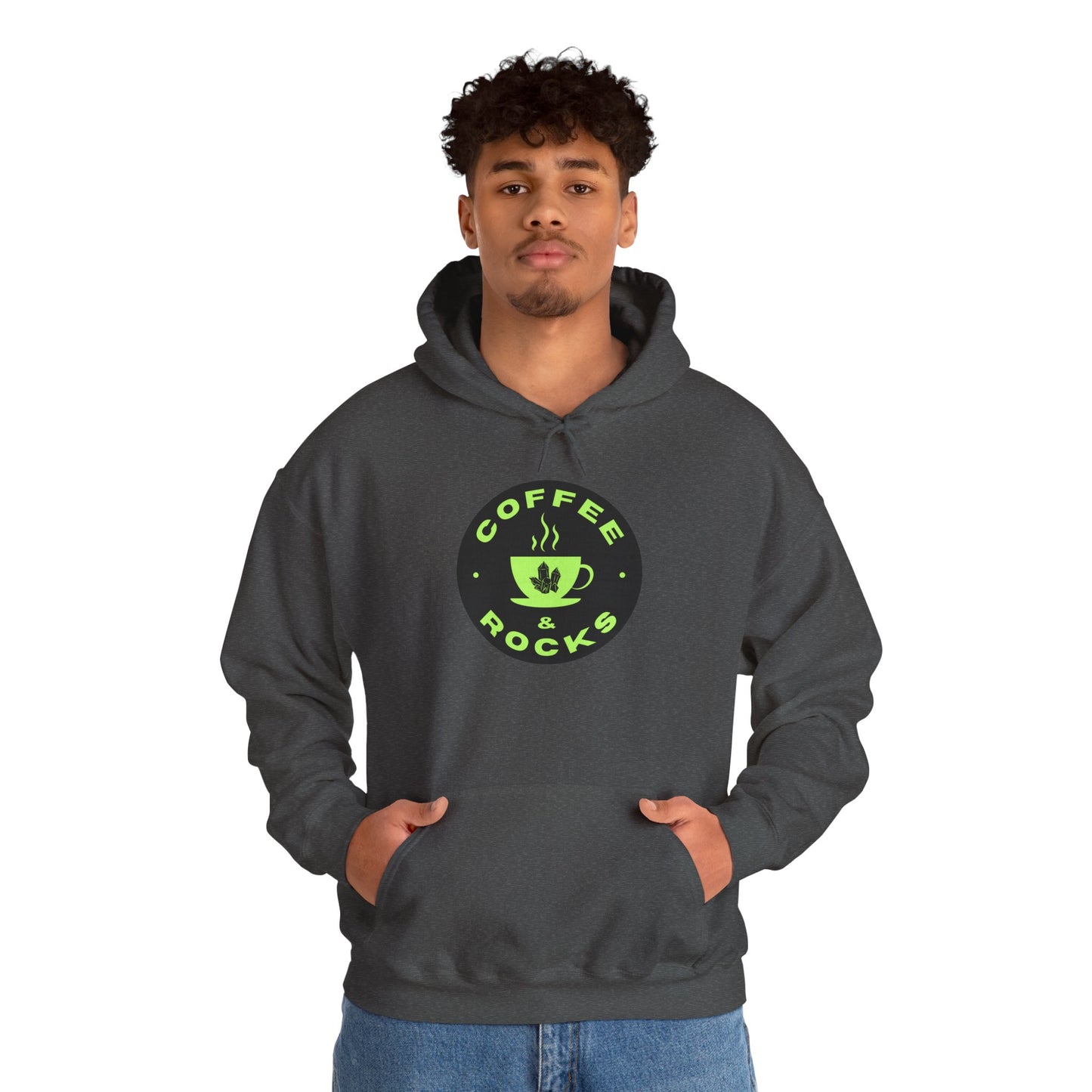 Coffee & Rocks Hoodie Cozy Geology Unisex Hooded Sweatshirt