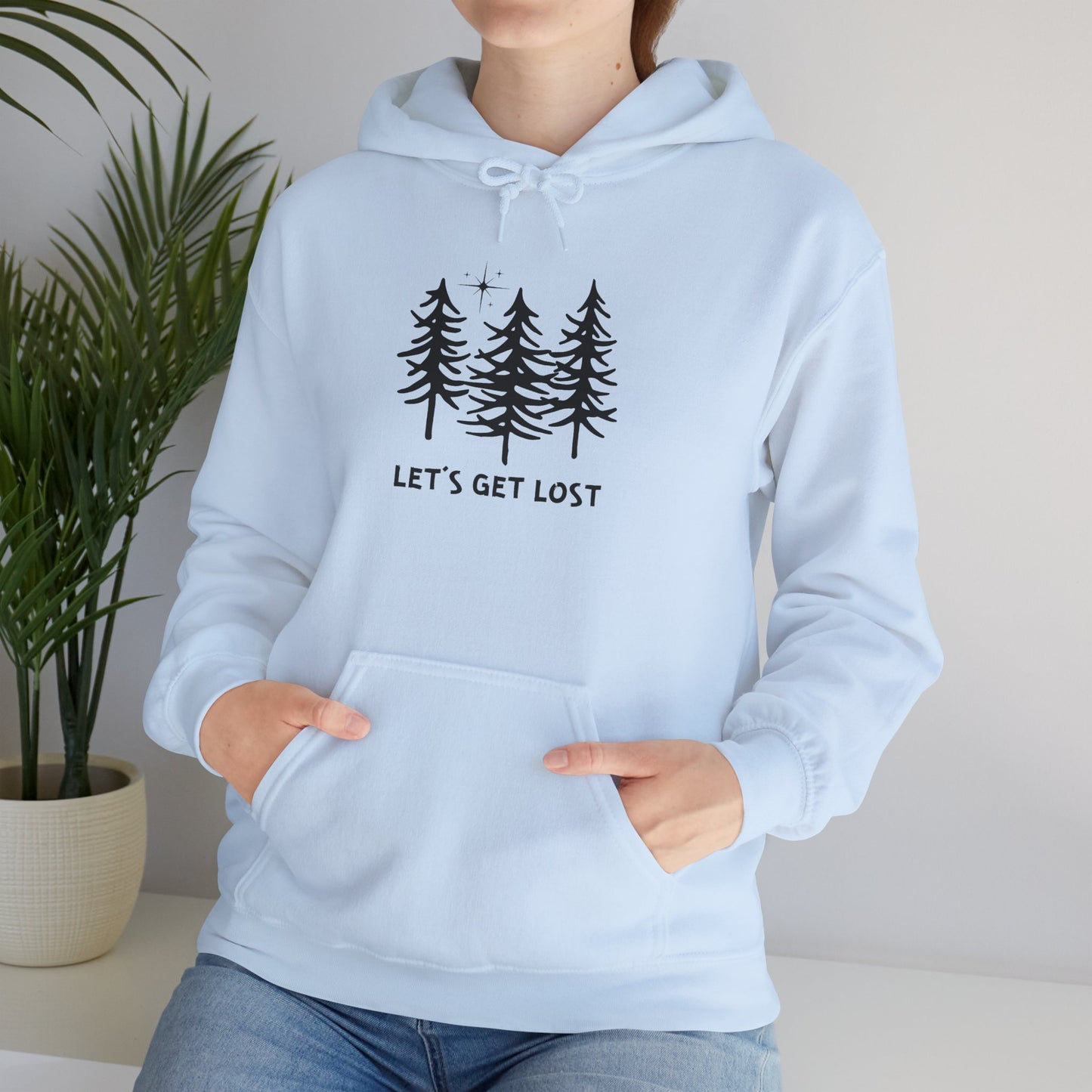 Let's Get Lost Unisex Hoodie Adventure Sweatshirt for Nature Lovers Rockhounds