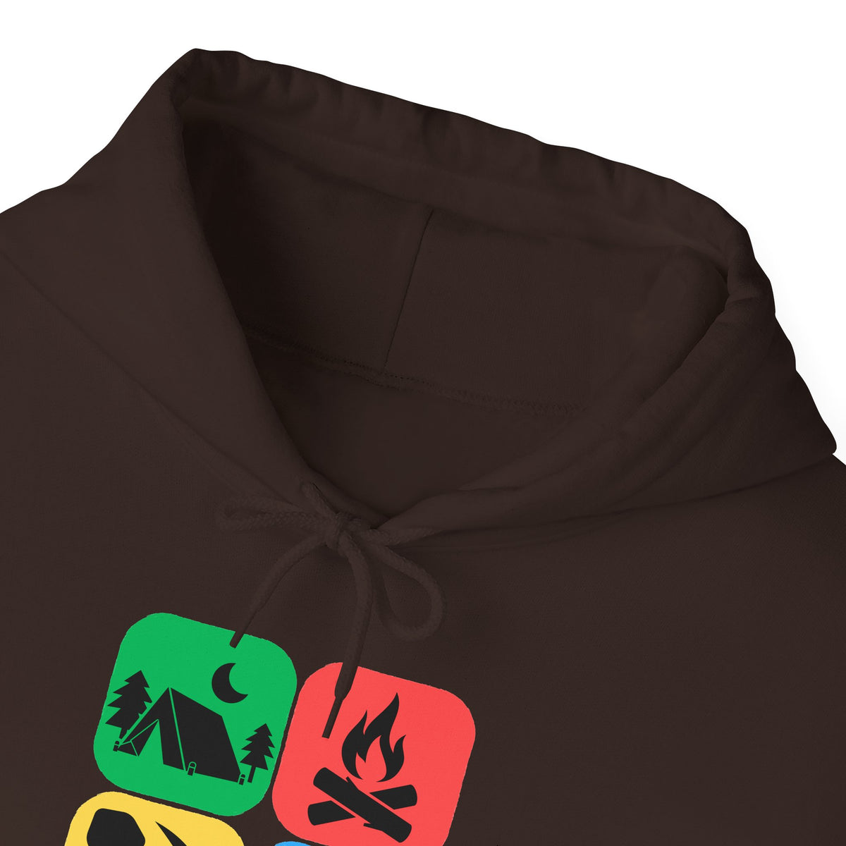 Color Block Icon Rockhound Hoodie Camping Adventure Unisex Hooded Sweatshirt