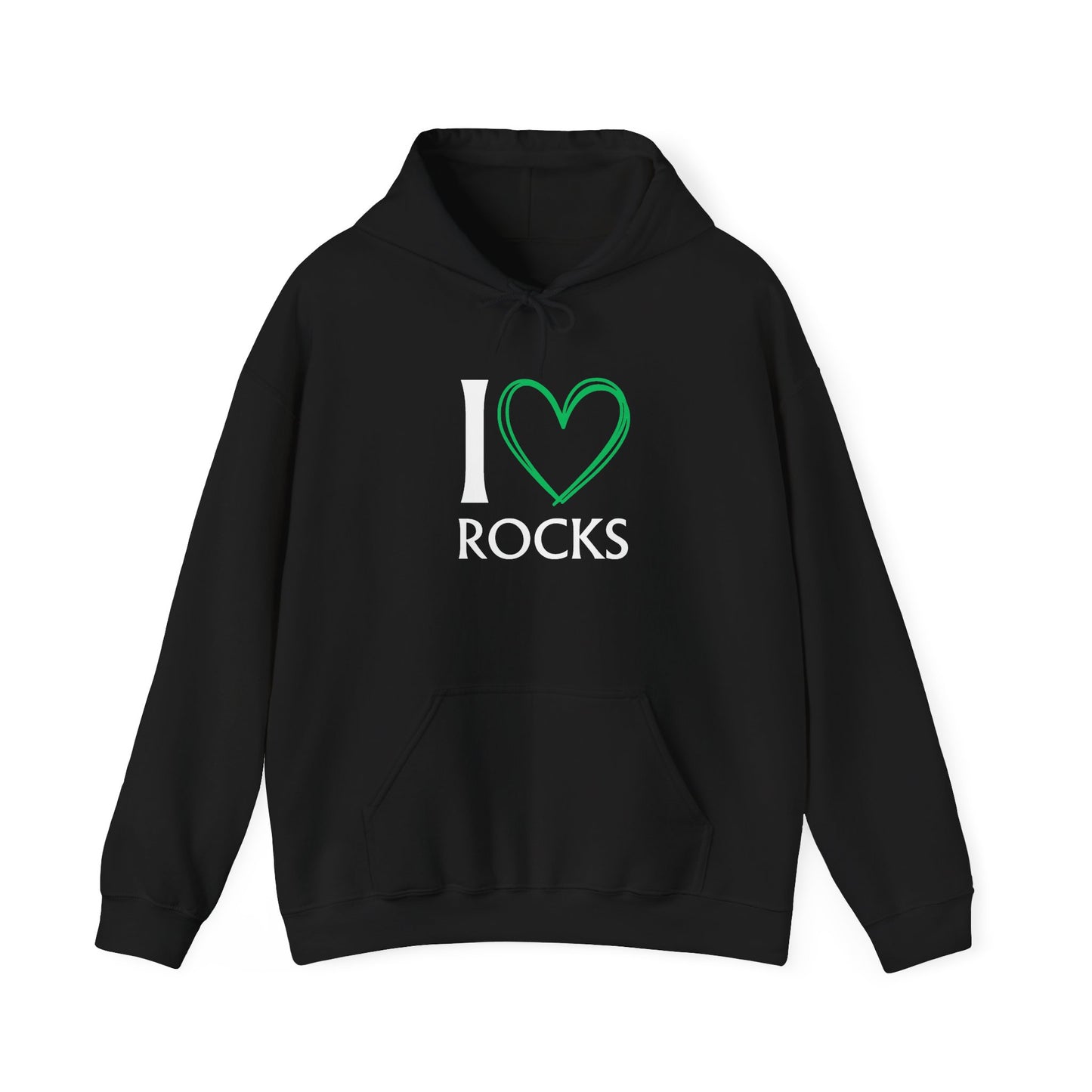 I Love Rocks Hoodie Rockhound, Geology & Rock Collector Hooded Sweatshirt