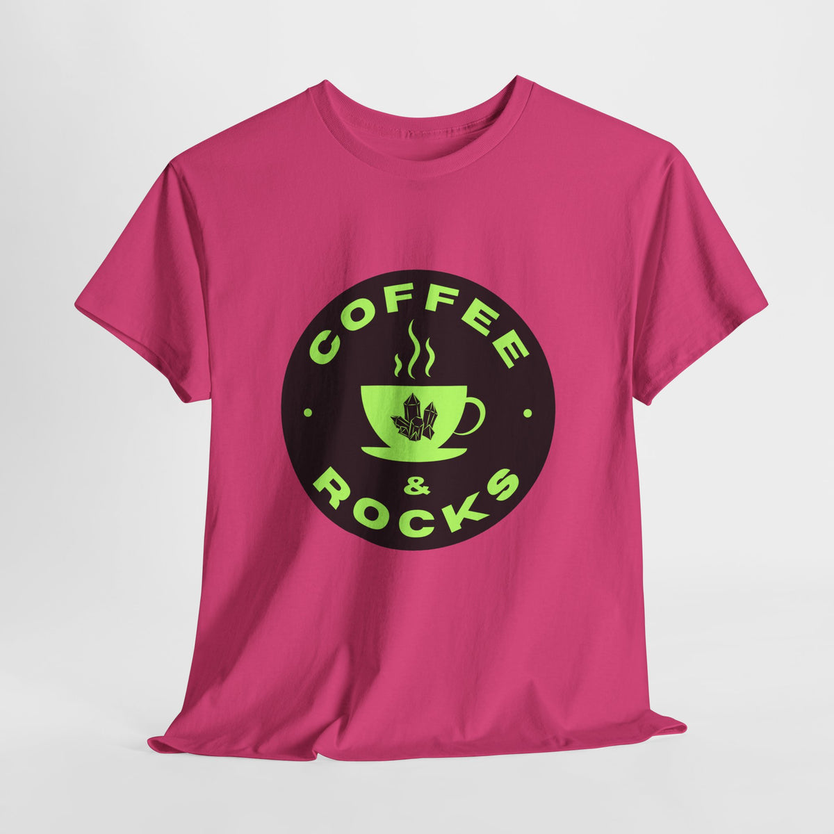 Coffee & Rocks Unisex Heavy Cotton Tee - Perfect for Geologist Coffee Lovers