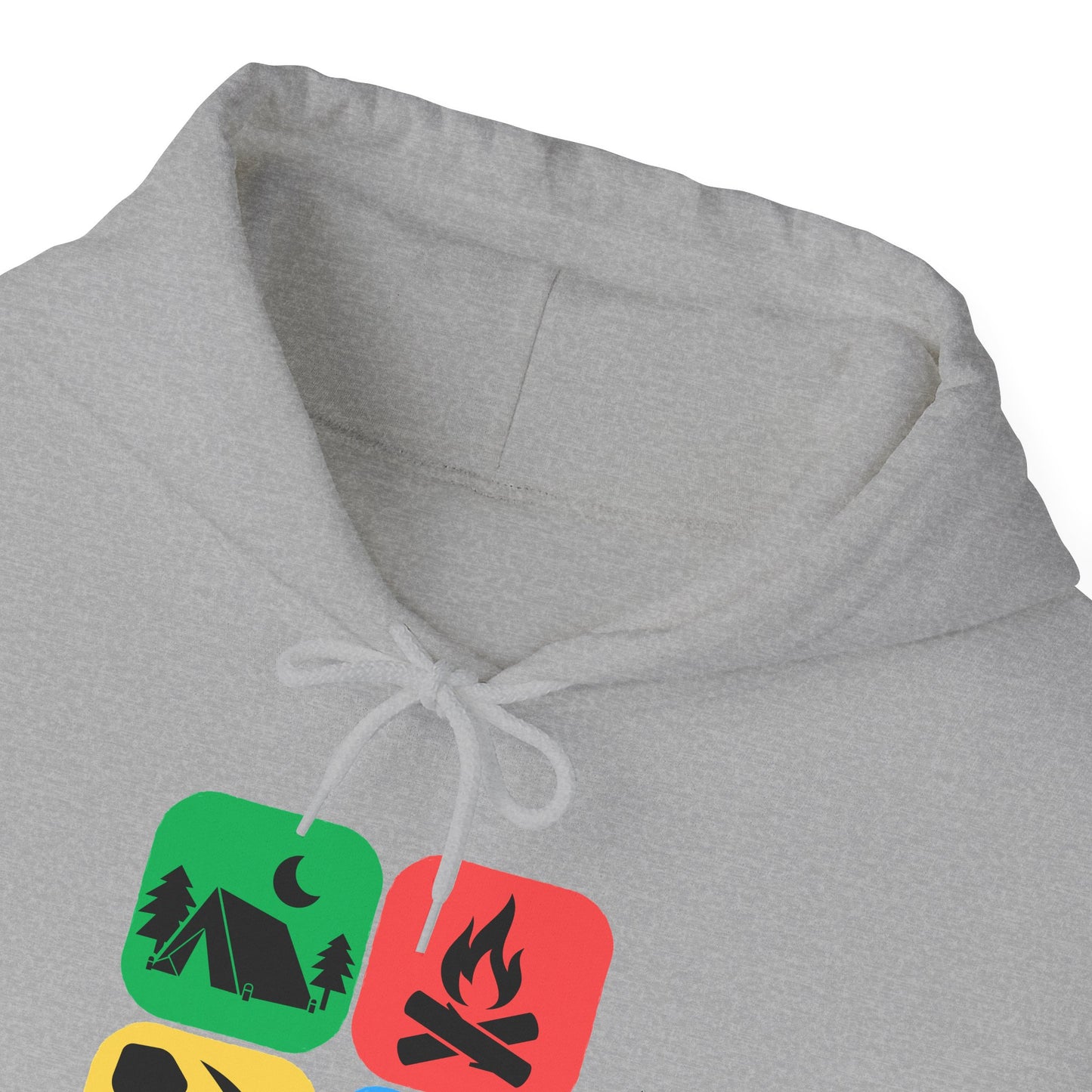 Color Block Icon Rockhound Hoodie Camping Adventure Unisex Hooded Sweatshirt