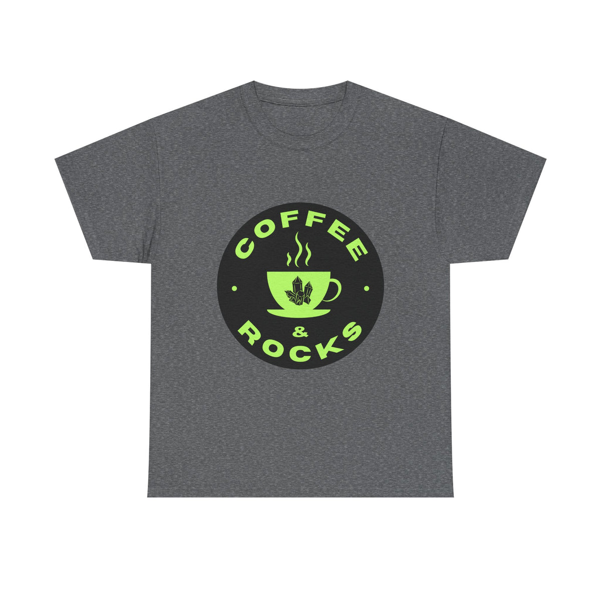 Coffee & Rocks Unisex Heavy Cotton Tee - Perfect for Geologist Coffee Lovers