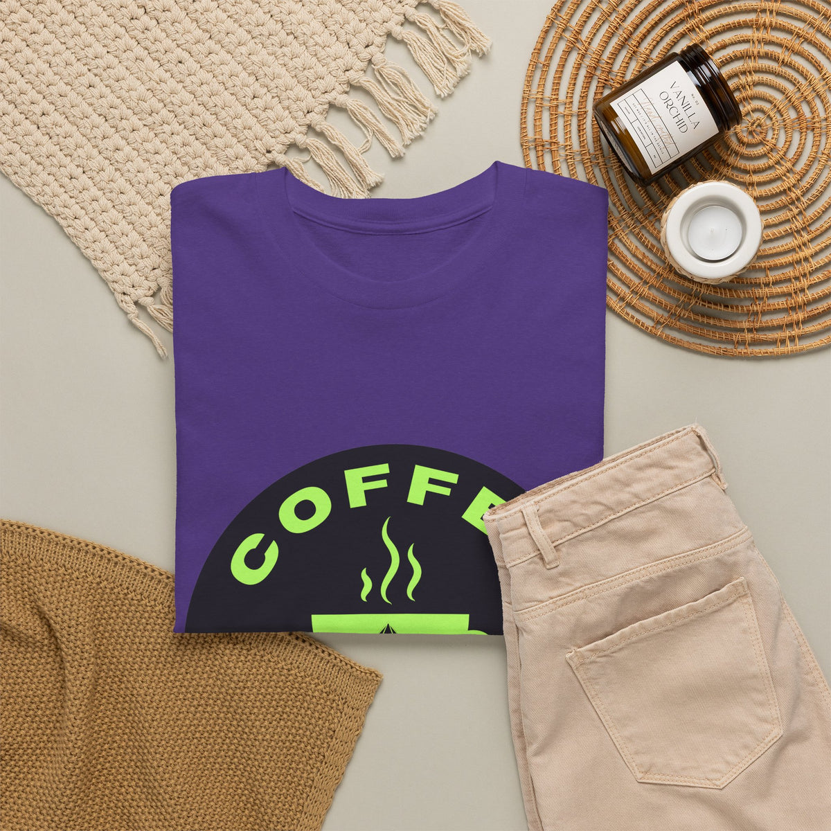 Coffee & Rocks Unisex Heavy Cotton Tee - Perfect for Geologist Coffee Lovers