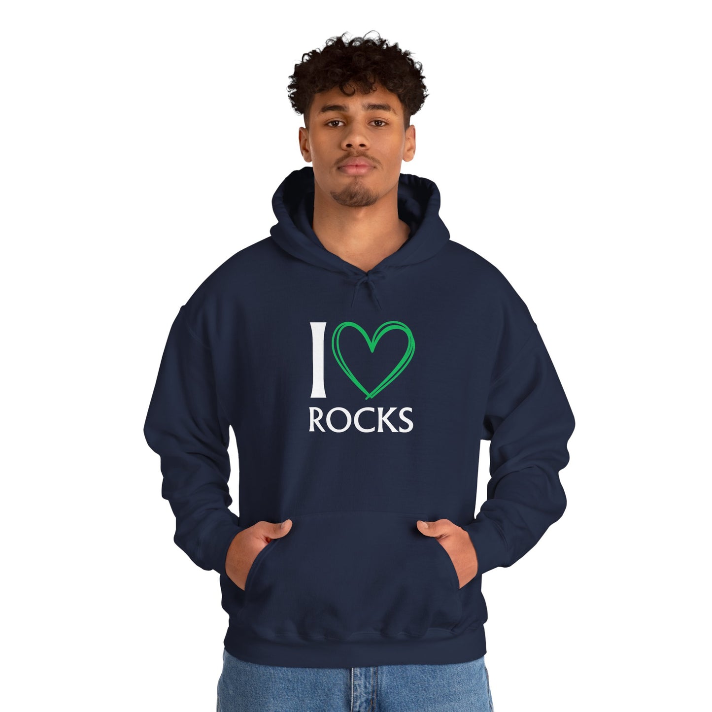 I Love Rocks Hoodie Rockhound, Geology & Rock Collector Hooded Sweatshirt