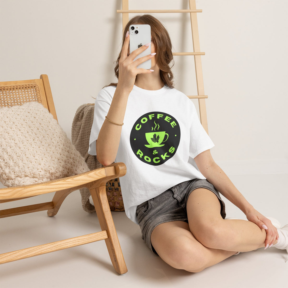 Coffee & Rocks Unisex Heavy Cotton Tee - Perfect for Geologist Coffee Lovers