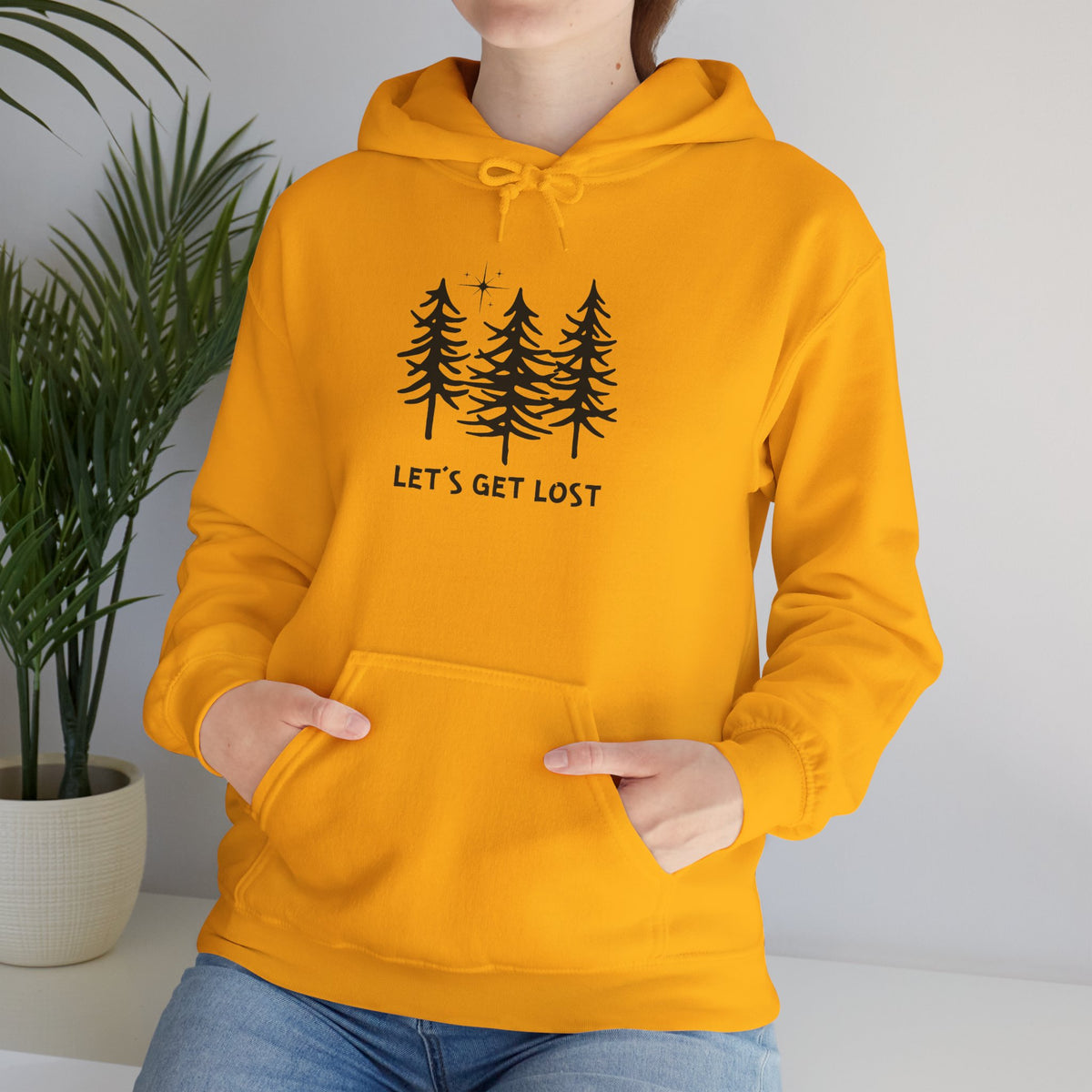 Let's Get Lost Unisex Hoodie Adventure Sweatshirt for Nature Lovers Rockhounds