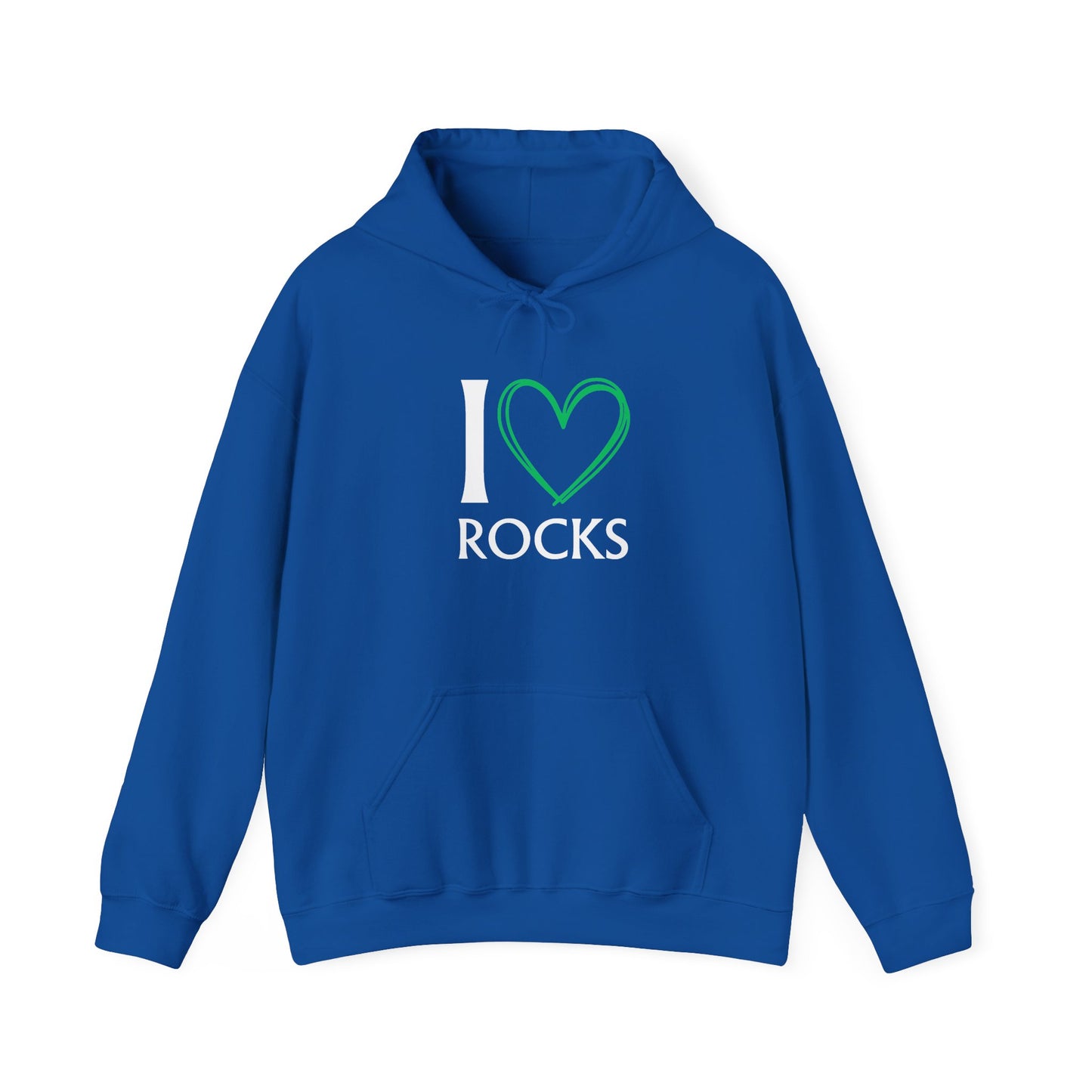 I Love Rocks Hoodie Rockhound, Geology & Rock Collector Hooded Sweatshirt