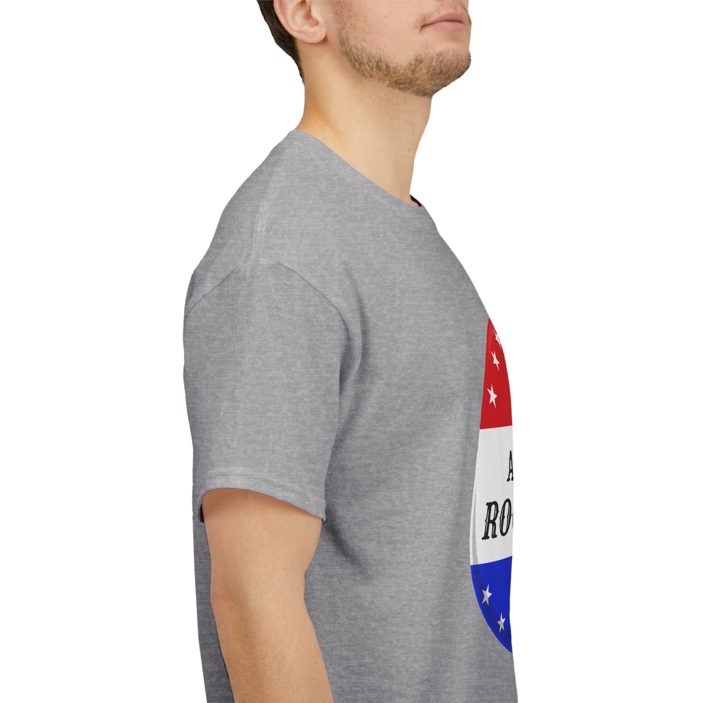 American Rockhound Tee, Patriotic Rock Collector Shirt, Red White Blue Geology Gift