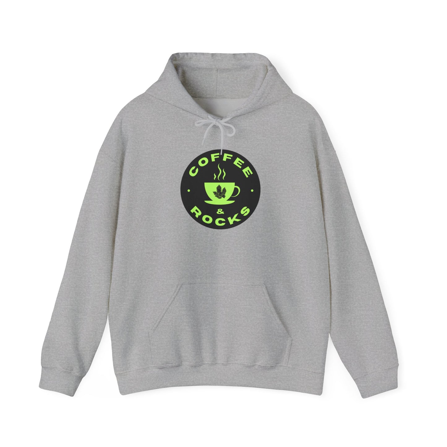 Coffee & Rocks Hoodie Cozy Geology Unisex Hooded Sweatshirt