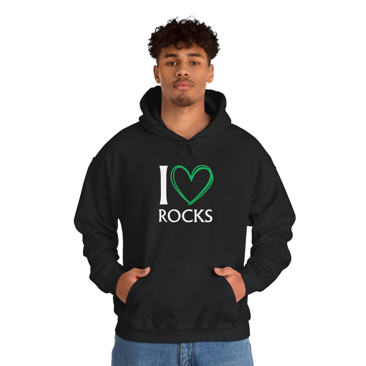 I Love Rocks Hoodie Rockhound, Geology & Rock Collector Hooded Sweatshirt