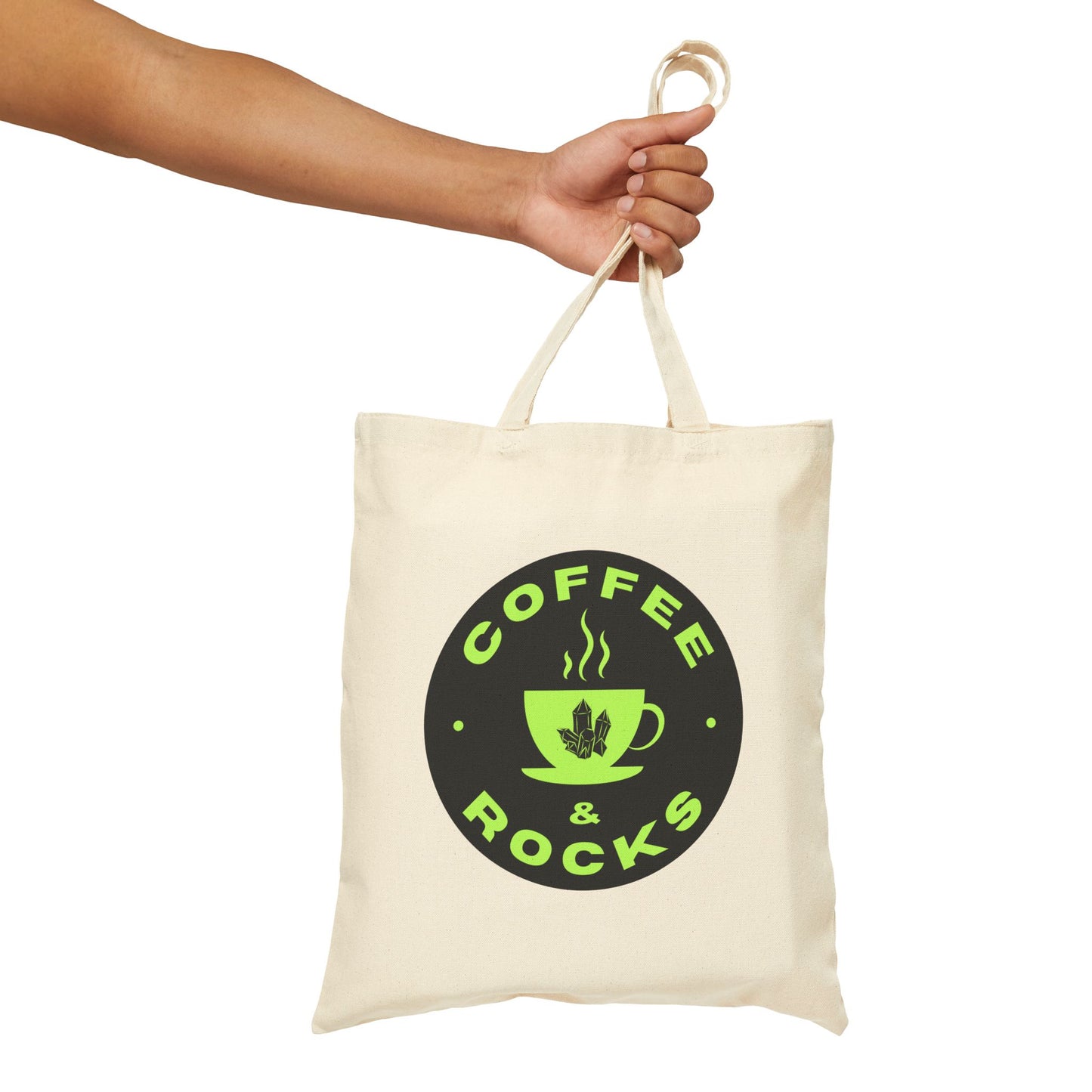 Coffee & Rocks Geology Tote Bag Rockhounding Cotton Canvas