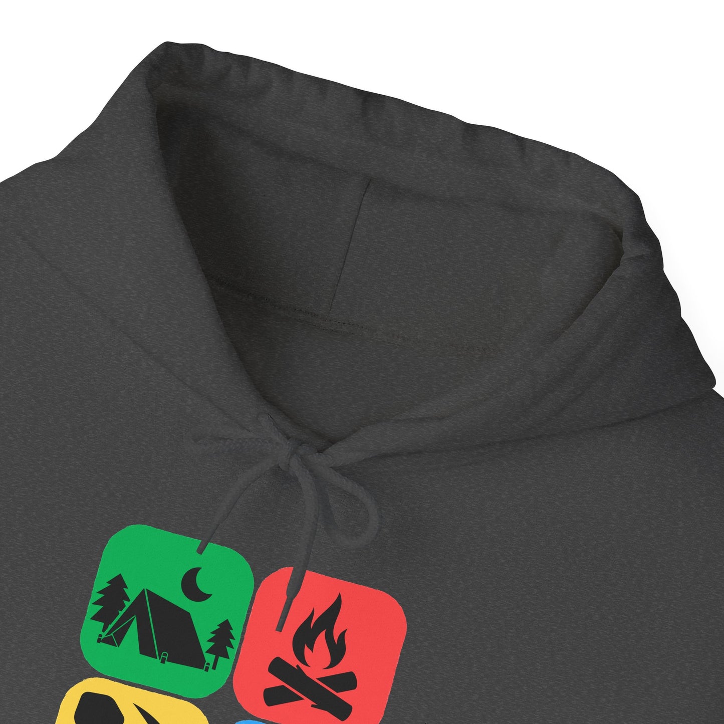 Color Block Icon Rockhound Hoodie Camping Adventure Unisex Hooded Sweatshirt