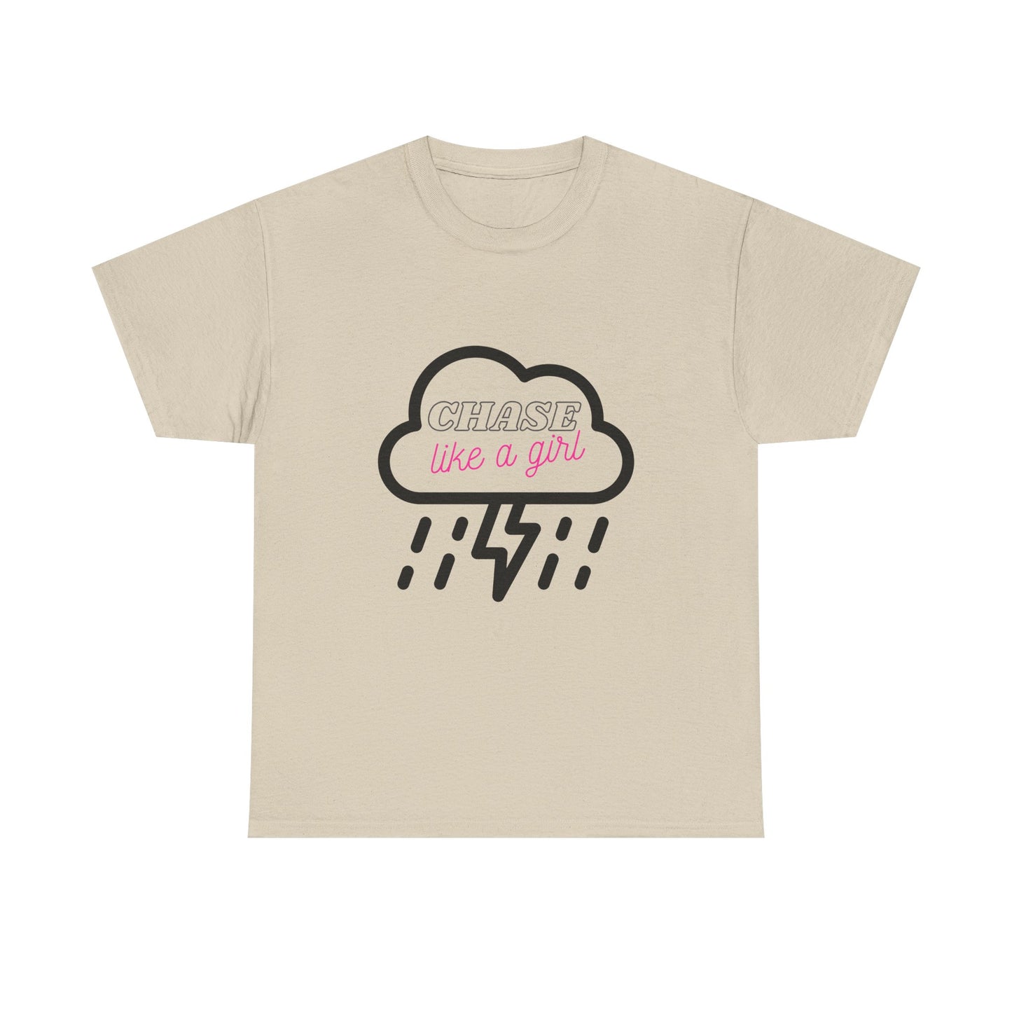 Female Storm Chaser Tee, Lightning Weather Lover Shirt, Thunderstorm Chase Gift, Cloud Graphic Top