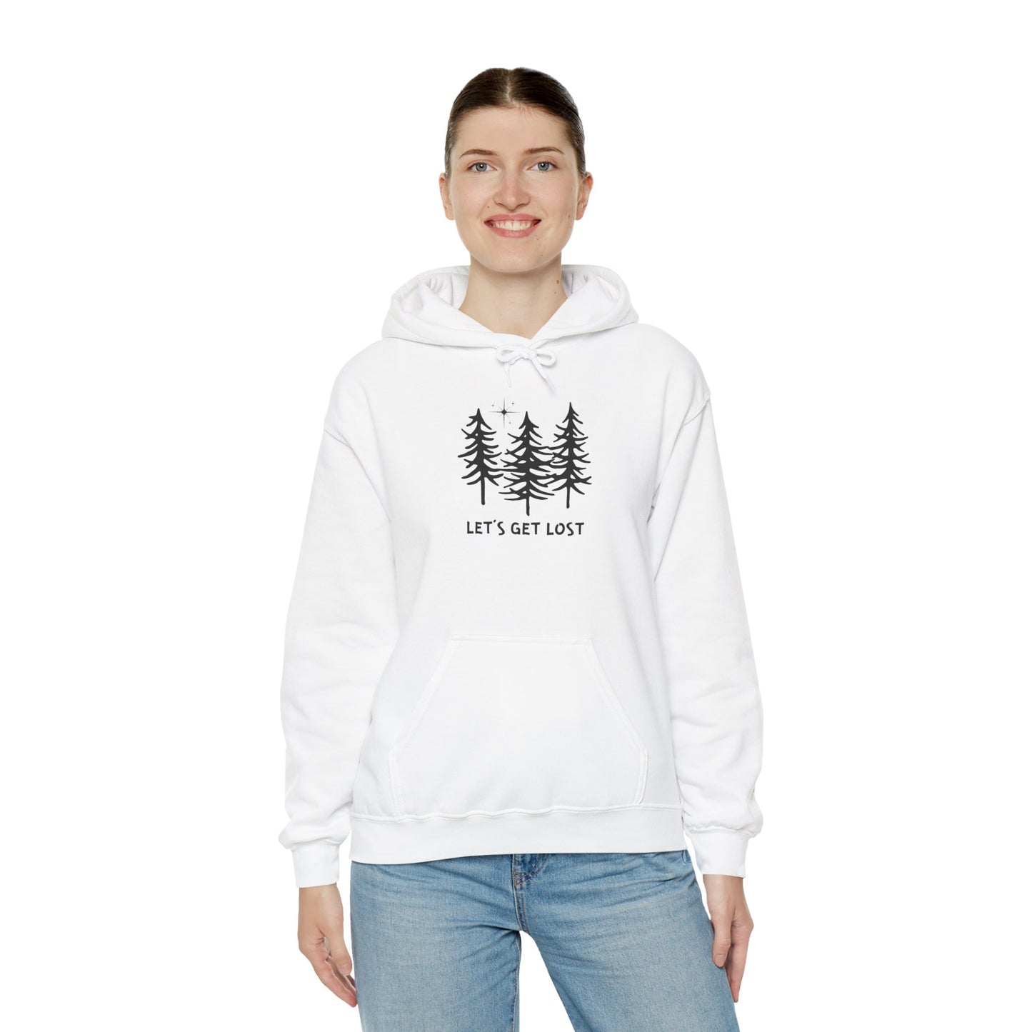 Let's Get Lost Unisex Hoodie Adventure Sweatshirt for Nature Lovers Rockhounds