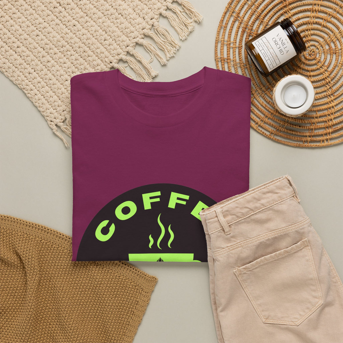 Coffee & Rocks Unisex Heavy Cotton Tee - Perfect for Geologist Coffee Lovers