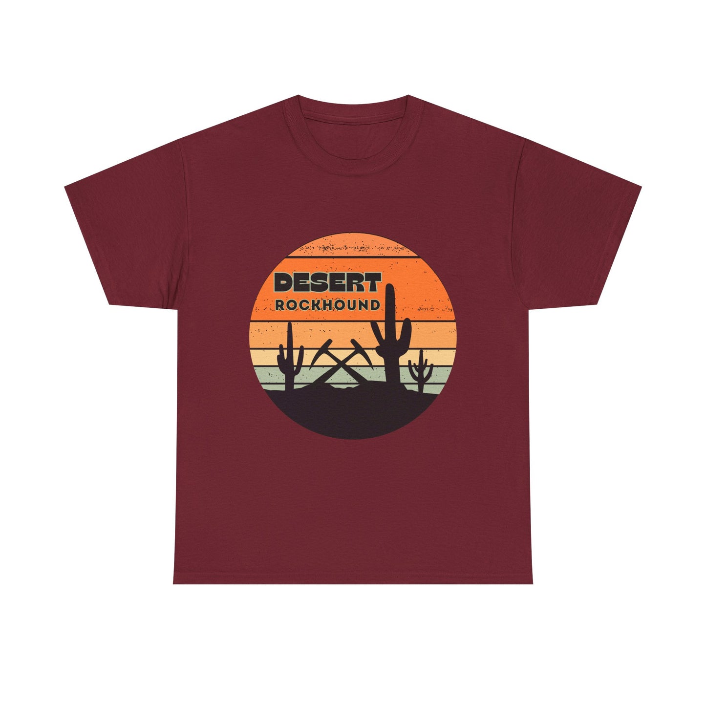 Desert Rockhound Unisex Heavy Cotton Tee Shirt - Perfect for Rock Lovers From Arizona, New Mexico, Utah, California, Texas