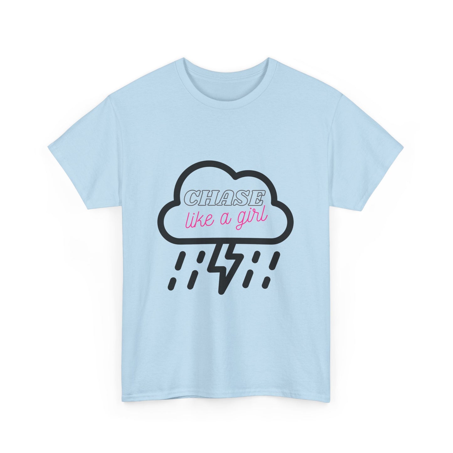 Female Storm Chaser Tee, Lightning Weather Lover Shirt, Thunderstorm Chase Gift, Cloud Graphic Top