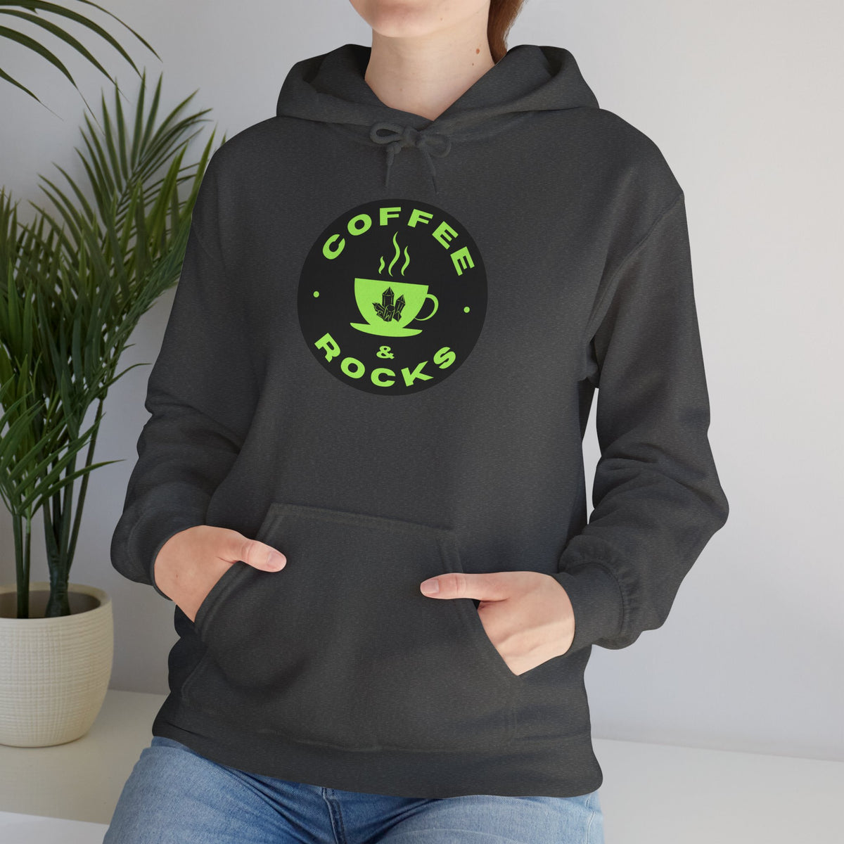 Coffee & Rocks Hoodie Cozy Geology Unisex Hooded Sweatshirt