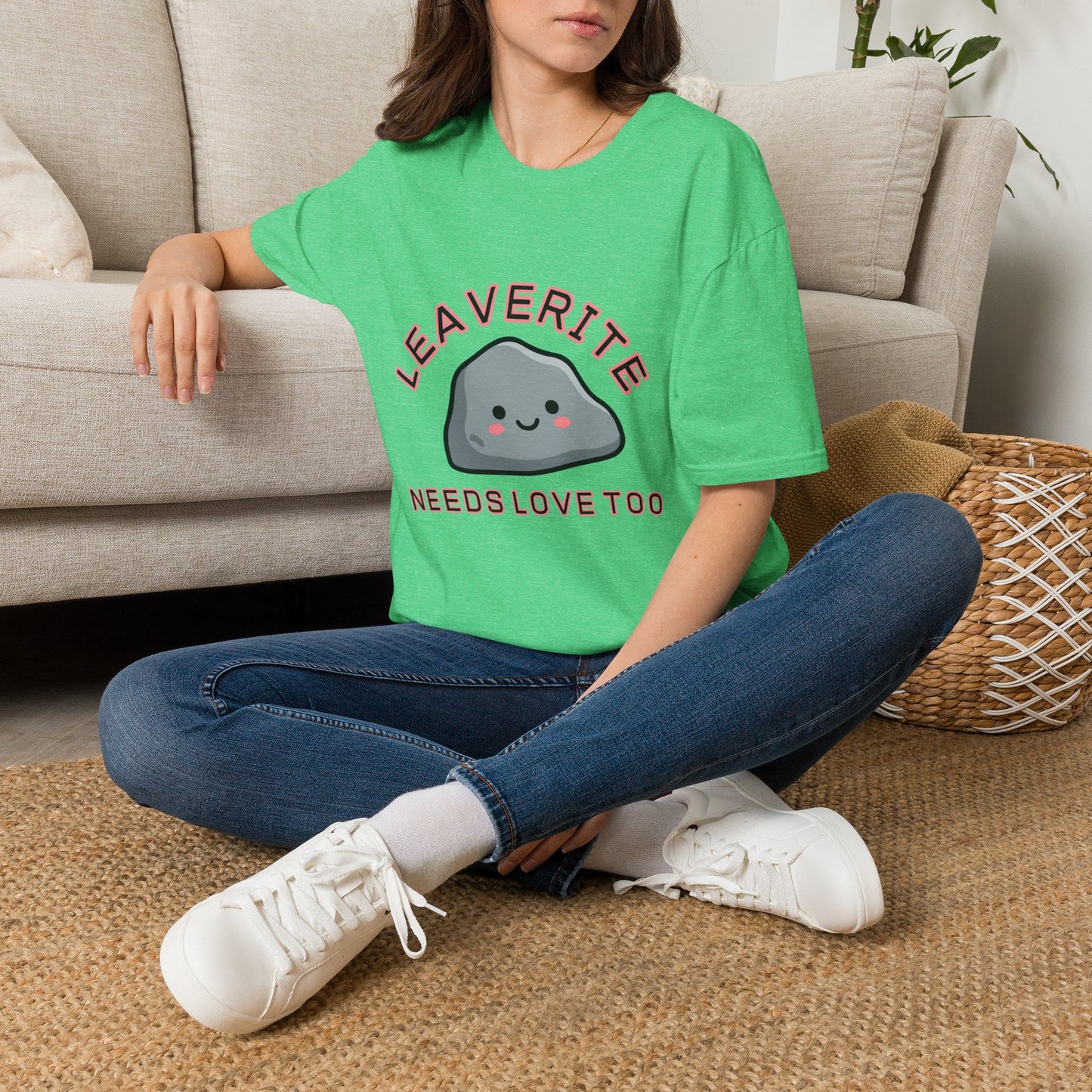 Leaverite Needs Love Too T-Shirt Funny Rockhound Kawaii Rock Geology Tee