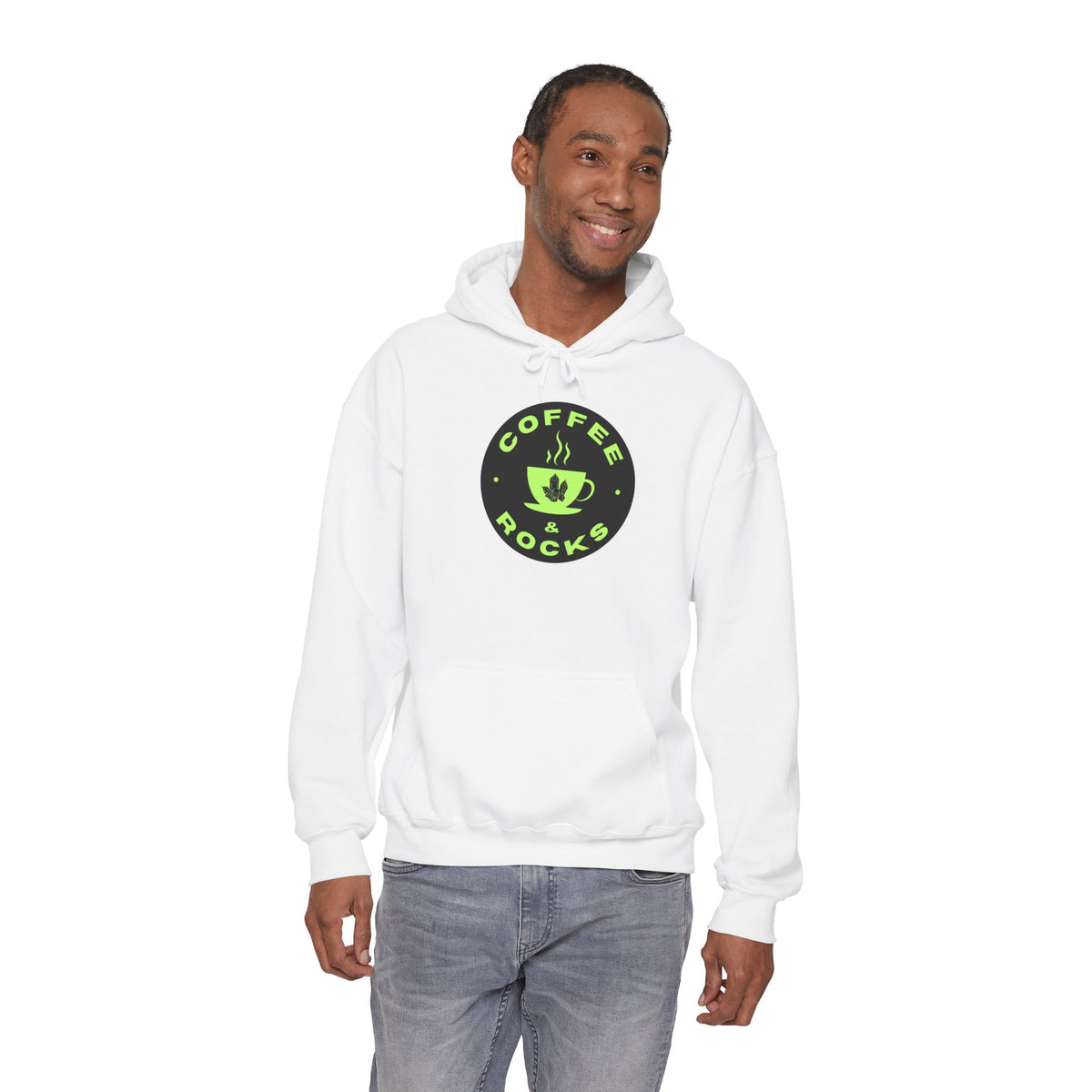 Coffee & Rocks Hoodie Cozy Geology Unisex Hooded Sweatshirt