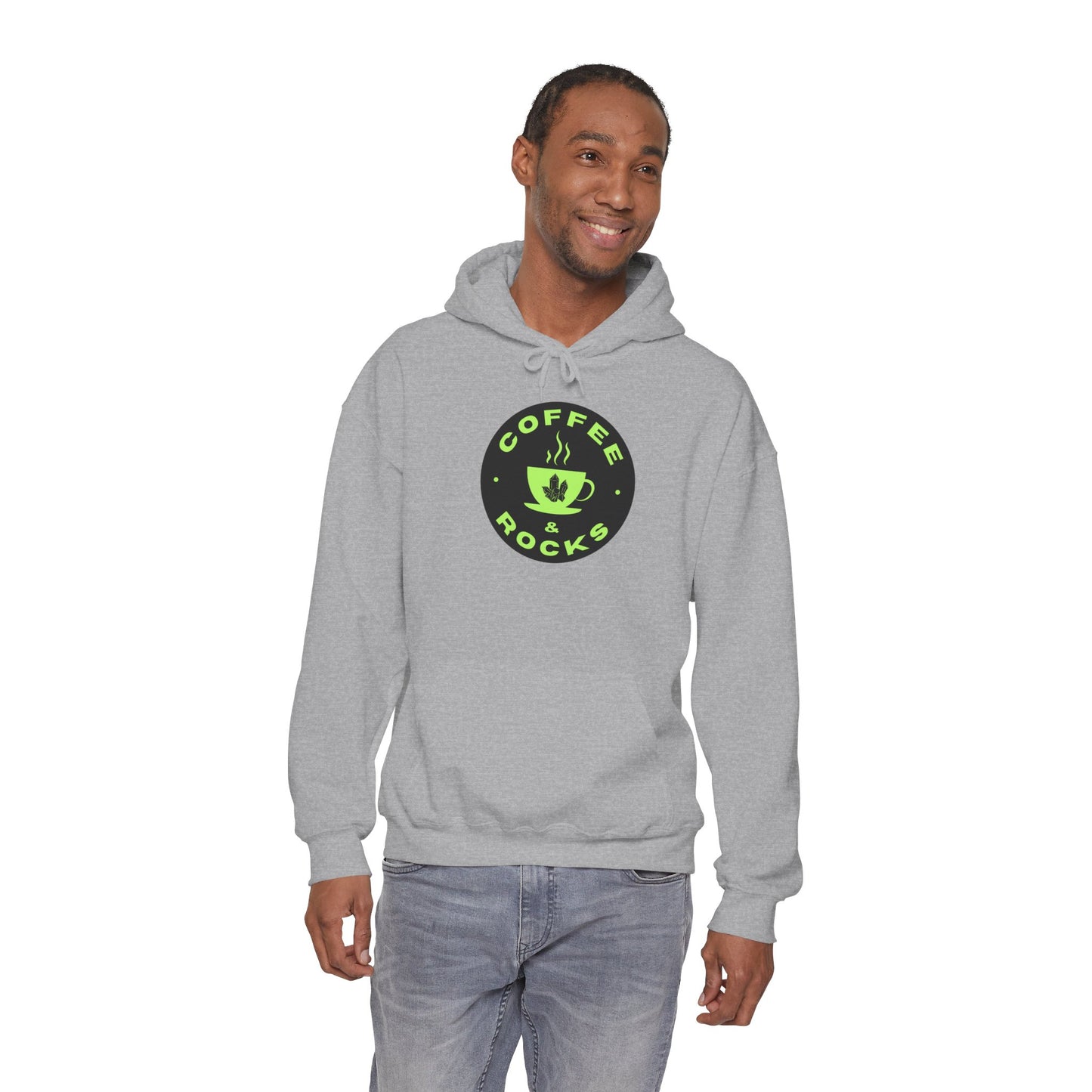 Coffee & Rocks Hoodie Cozy Geology Unisex Hooded Sweatshirt